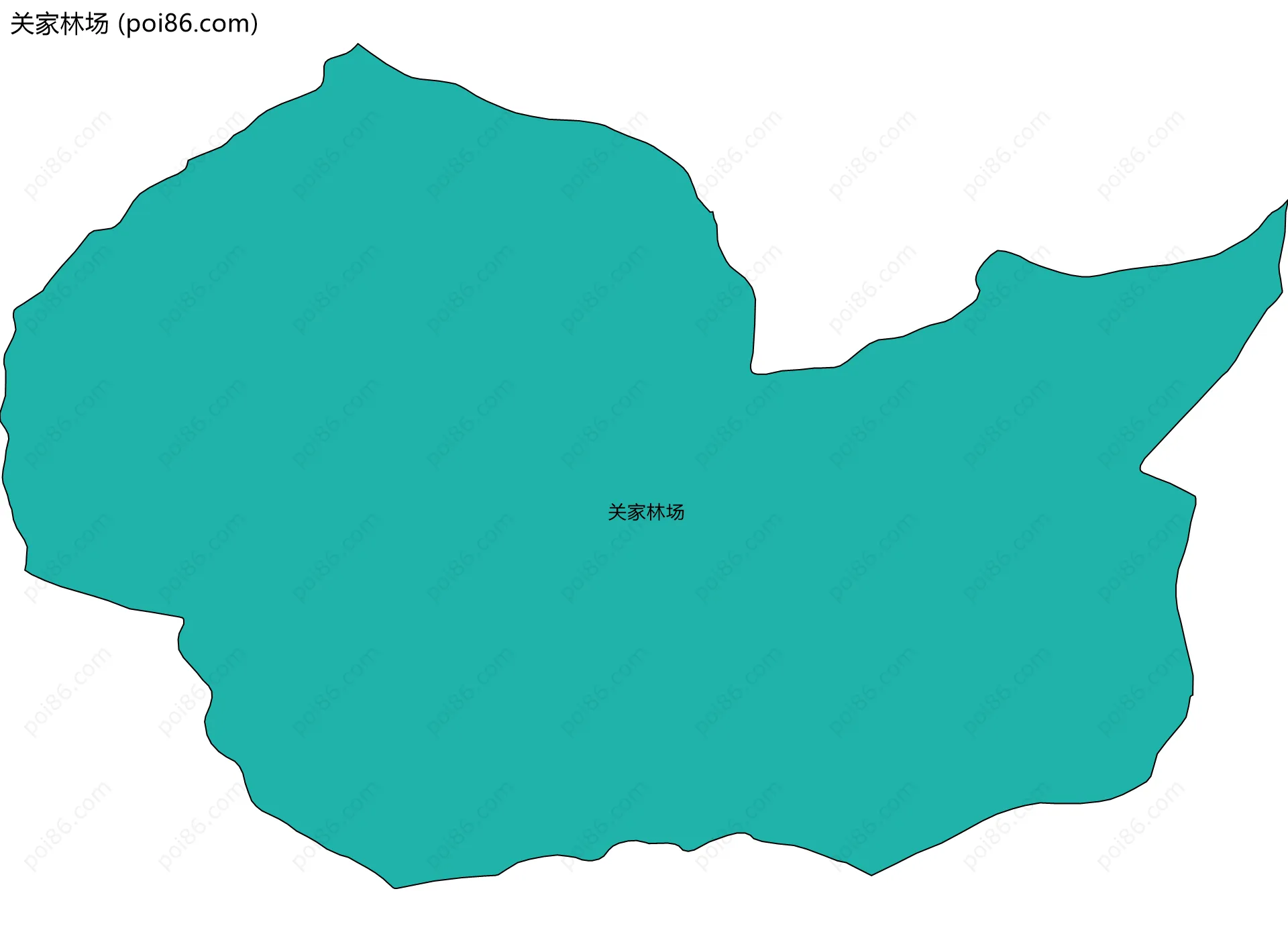 关家林场边界地图