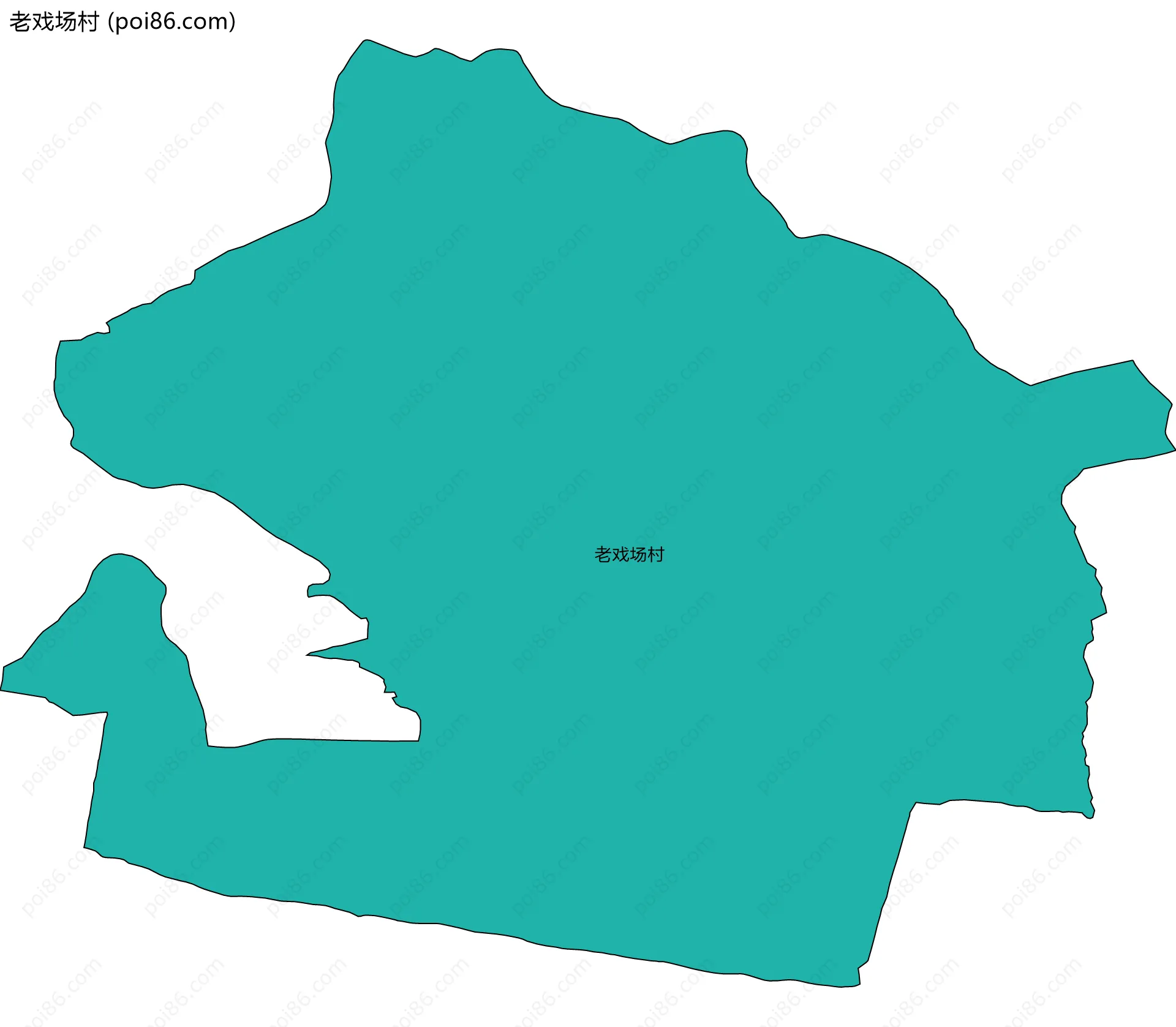 老戏场村边界地图