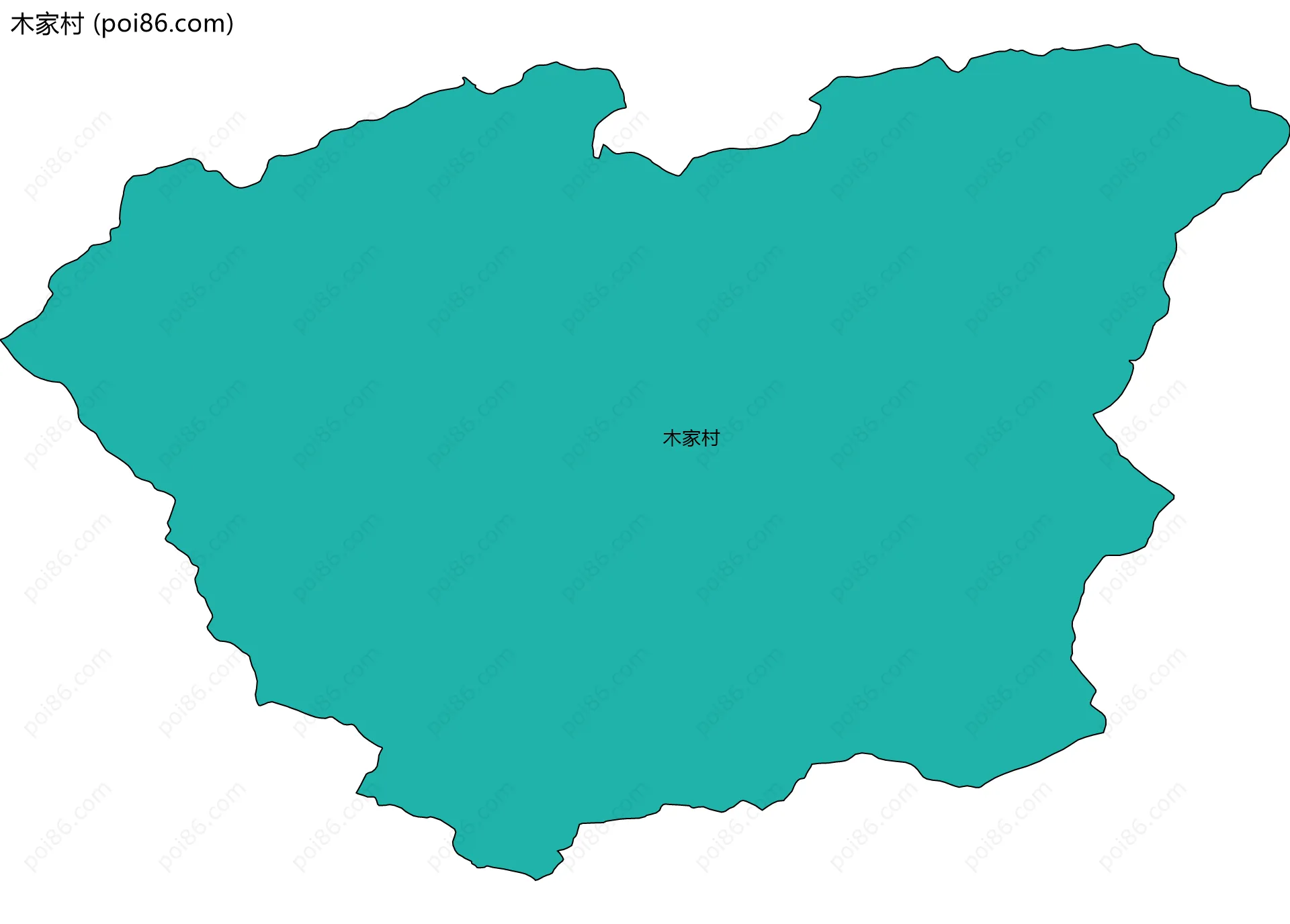 木家村边界地图