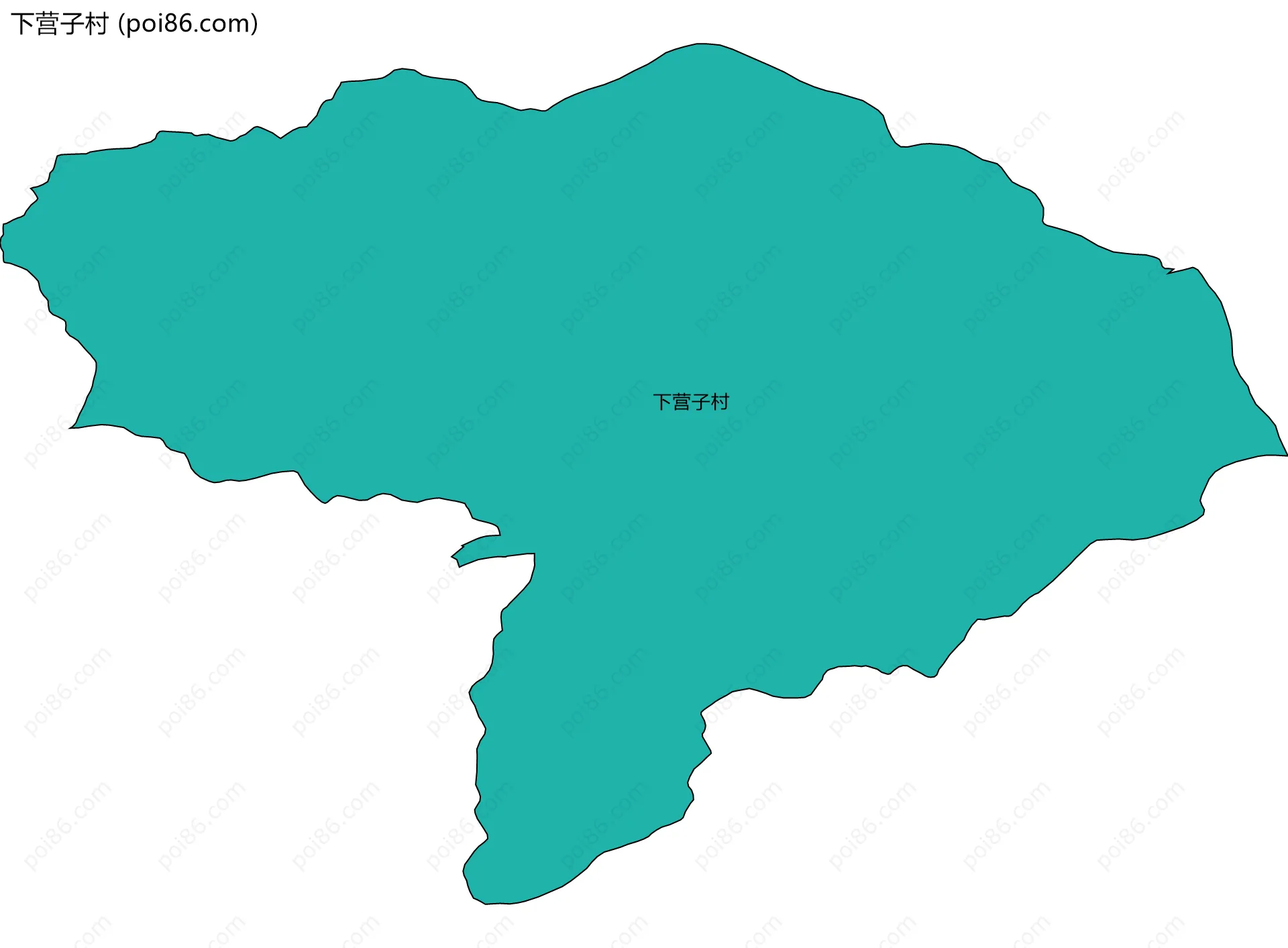 下营子村边界地图