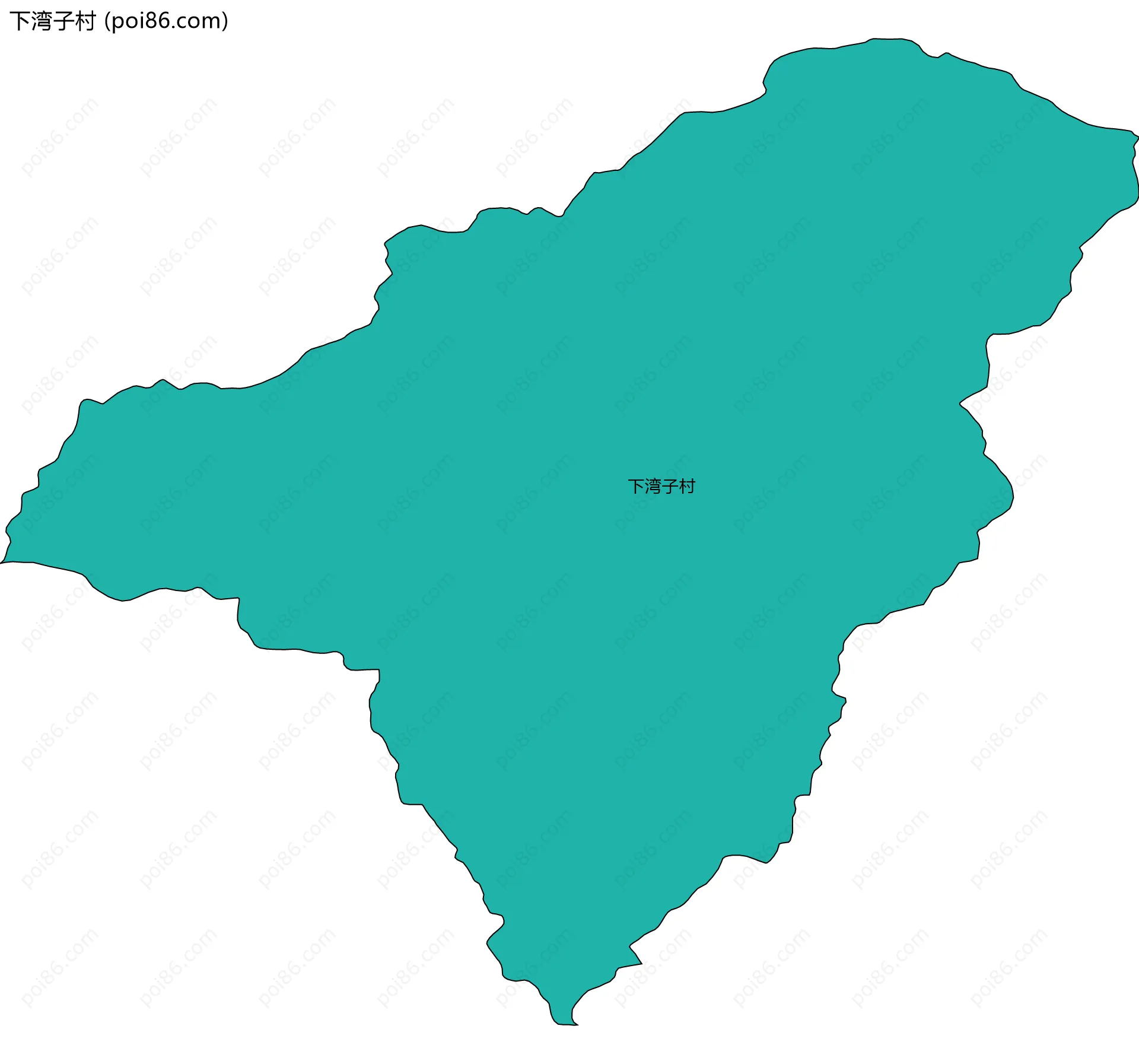 下湾子村边界地图