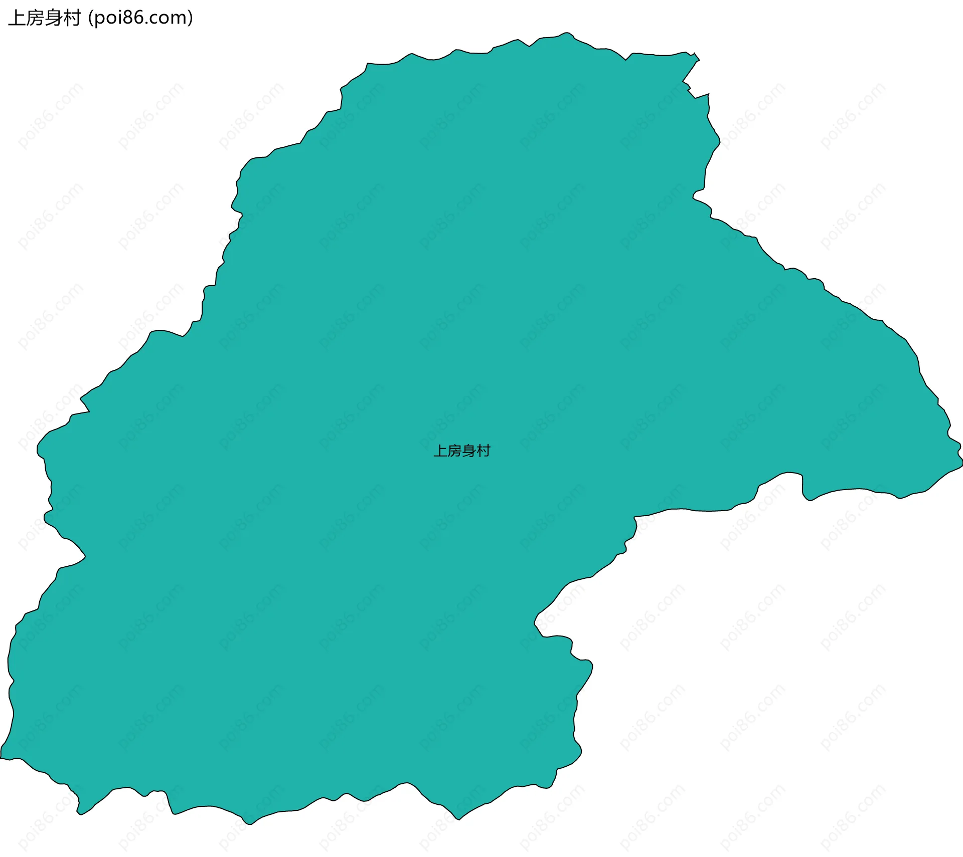 上房身村边界地图