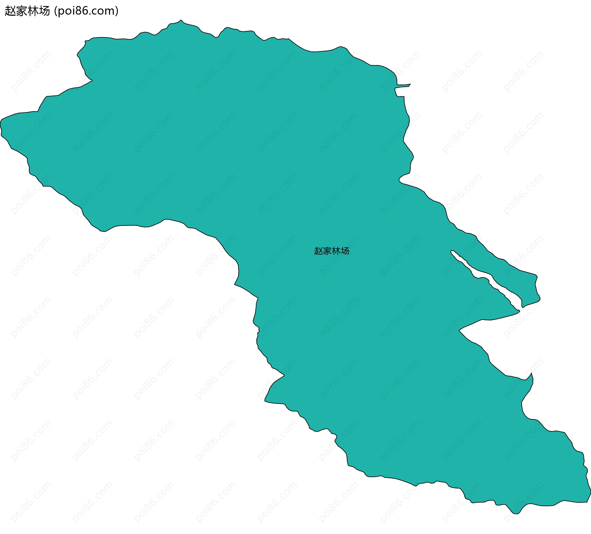 赵家林场边界地图