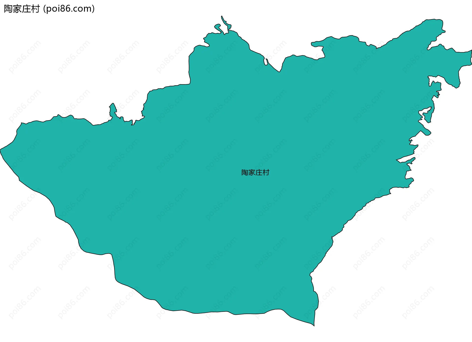 陶家庄村边界地图