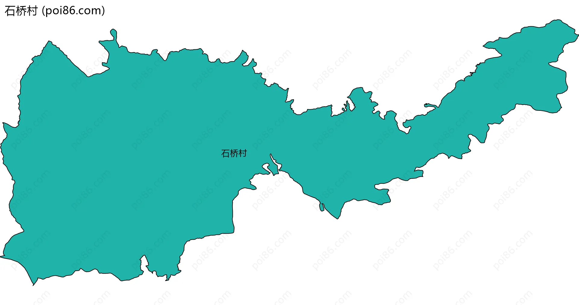 石桥村边界地图