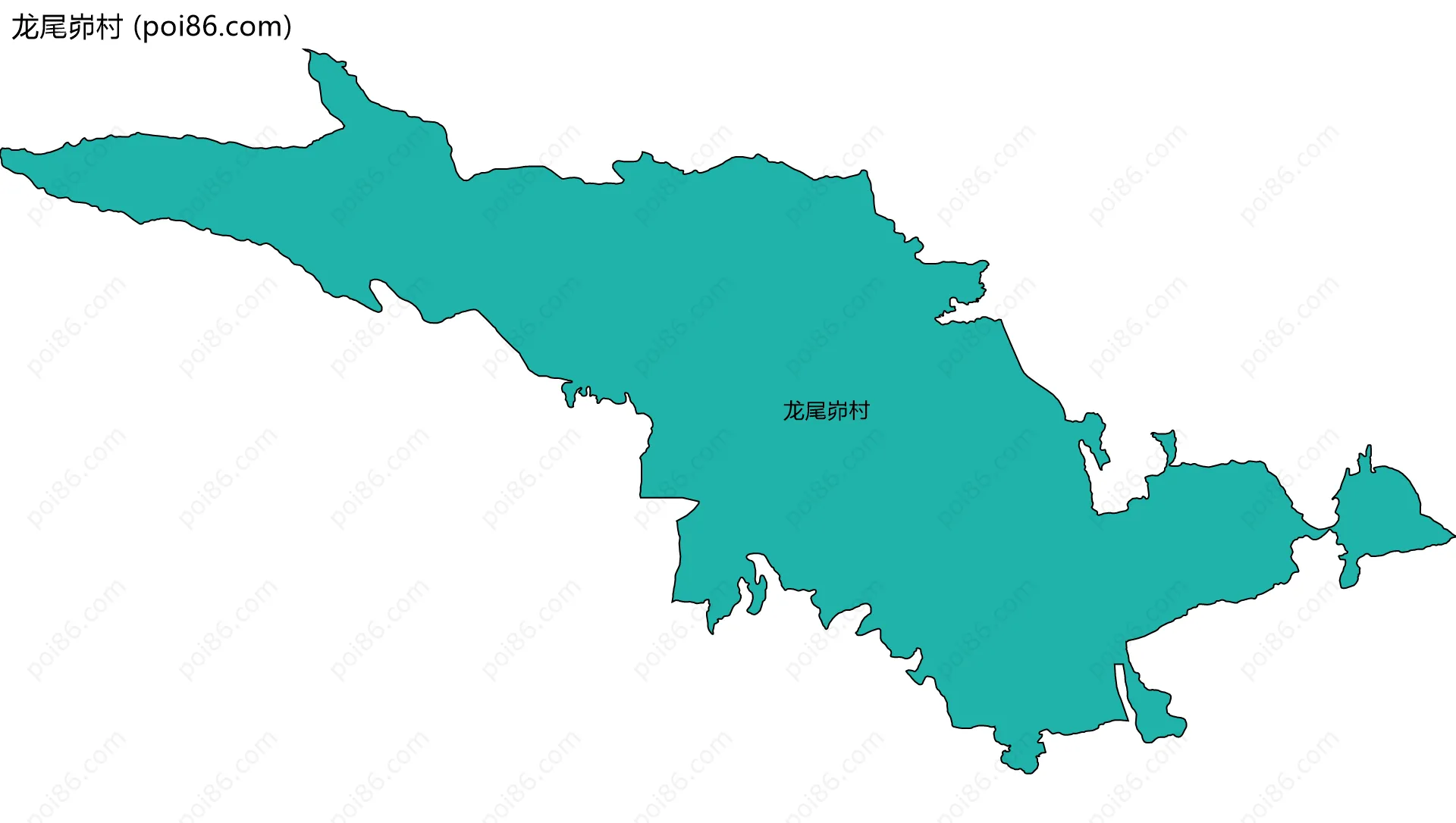 龙尾峁村边界地图