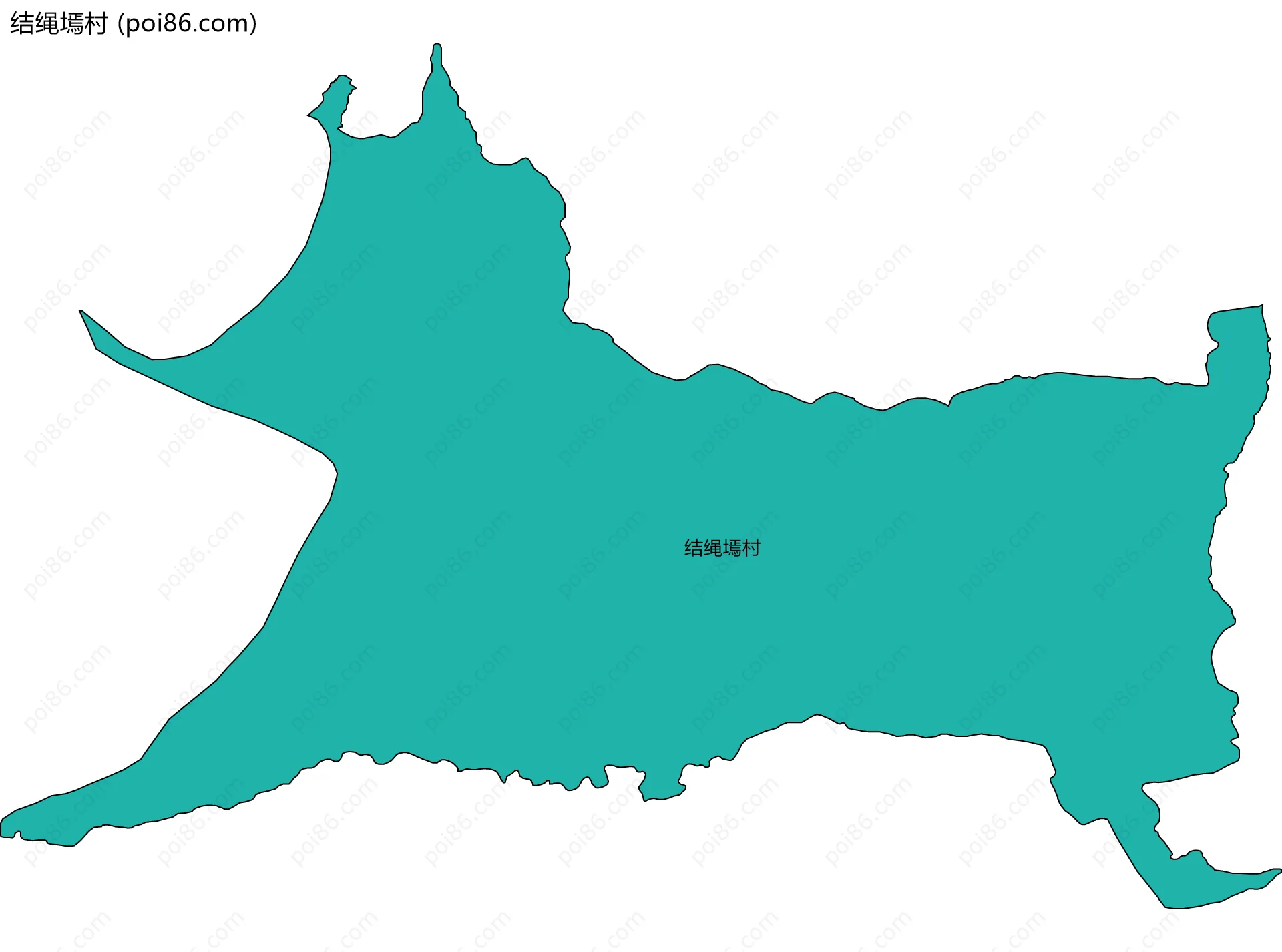 结绳墕村边界地图