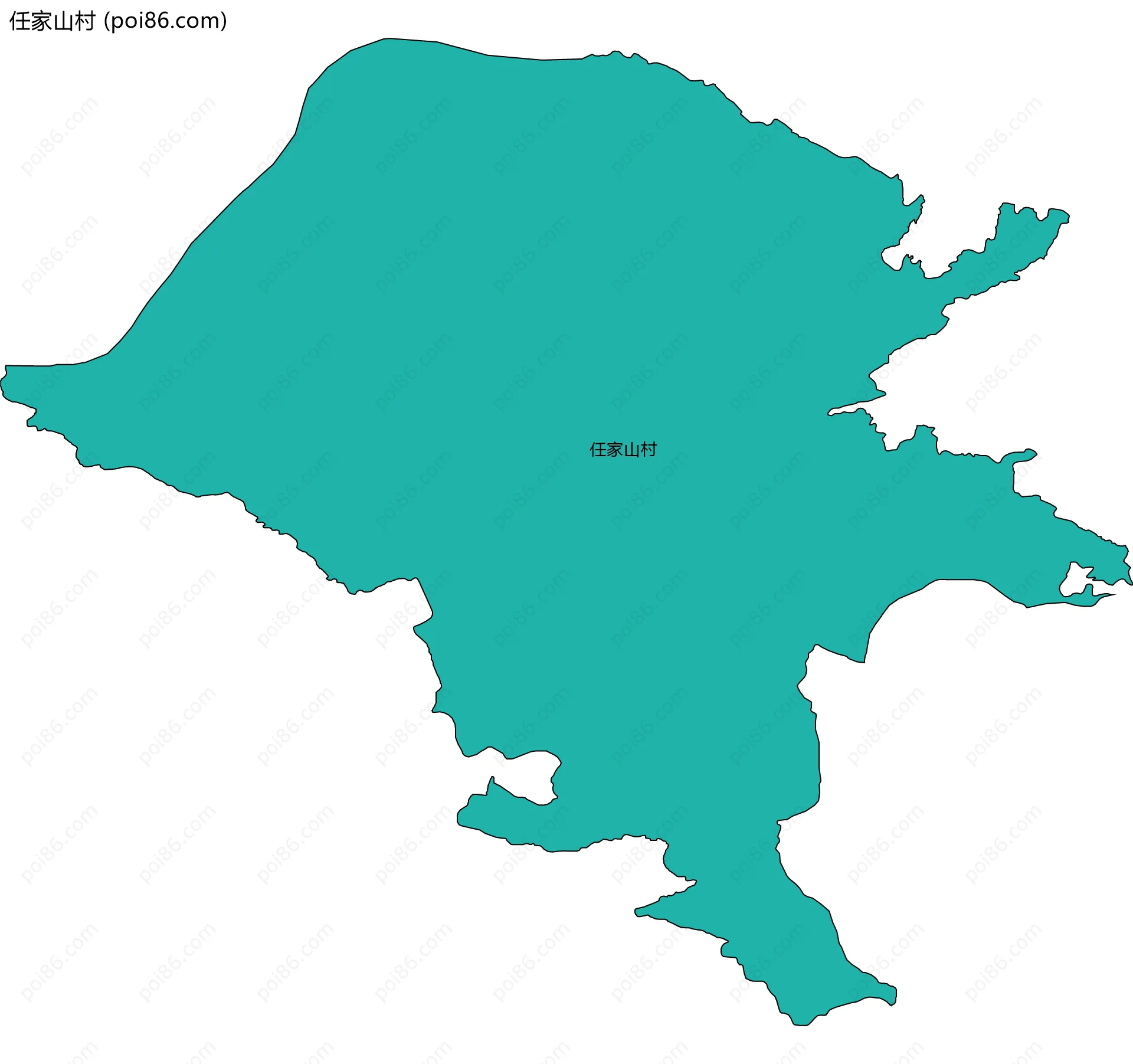 任家山村边界地图