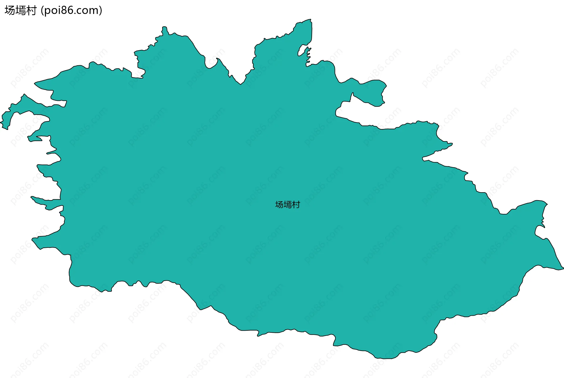 场墕村边界地图