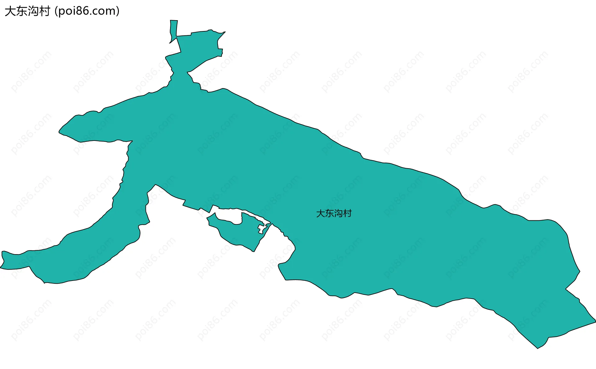 大东沟村边界地图