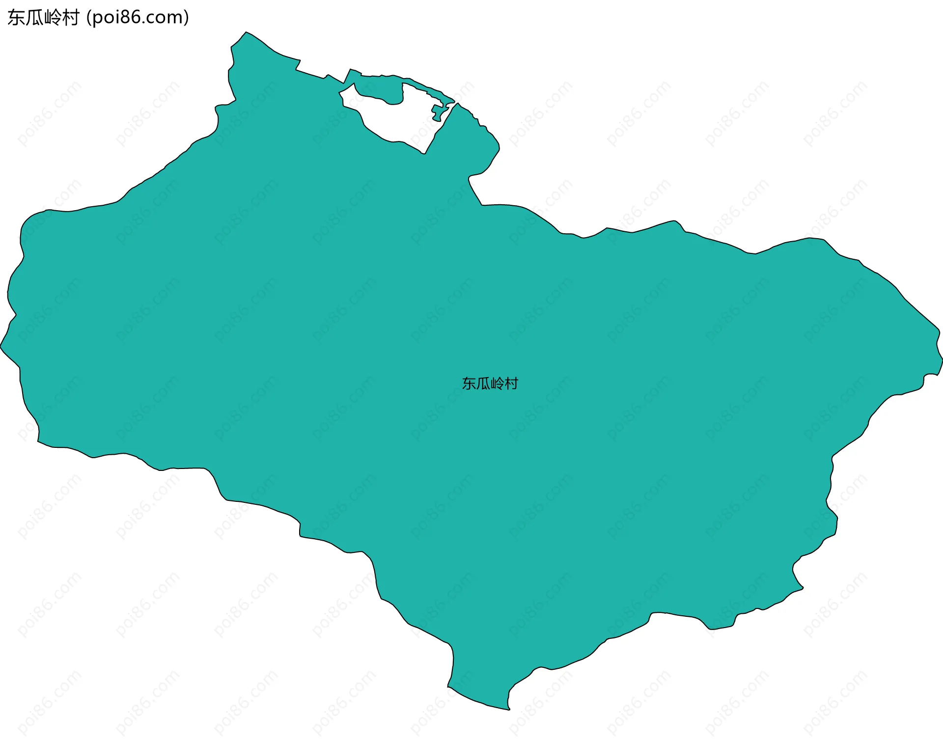 东瓜岭村边界地图