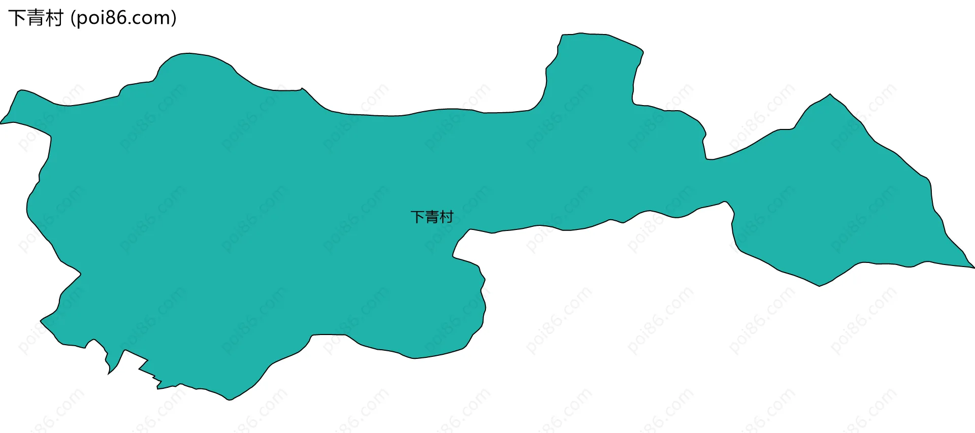 下青村边界地图