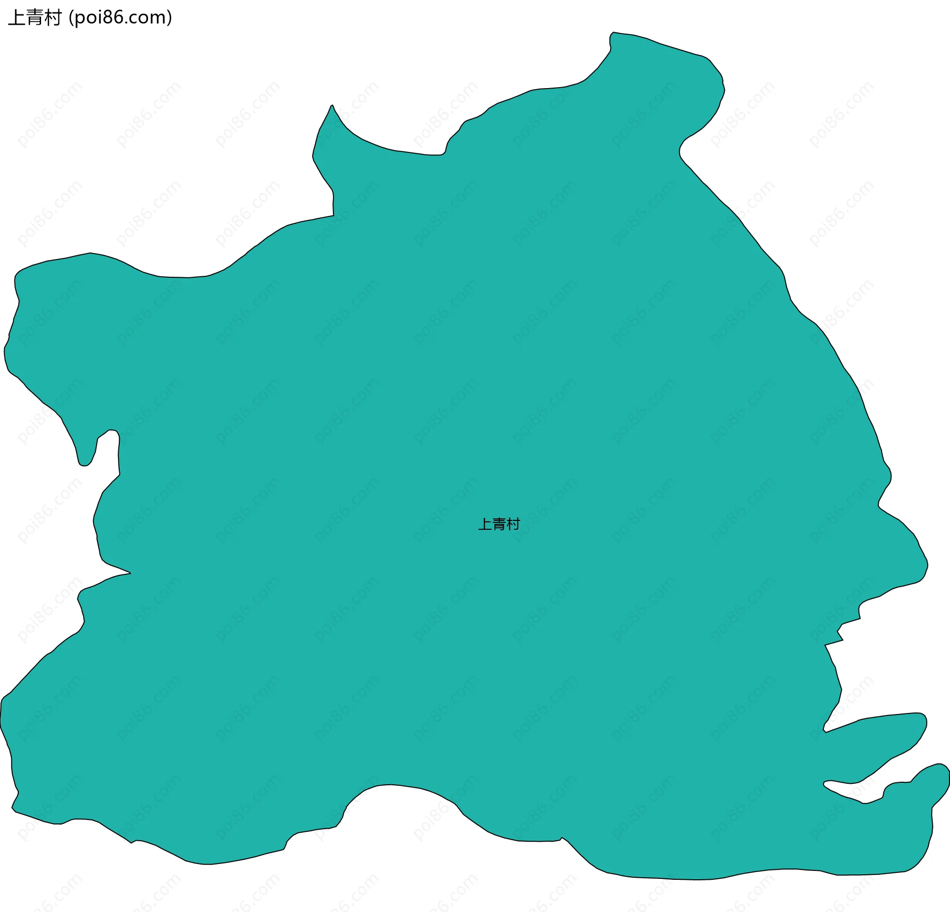 上青村边界地图