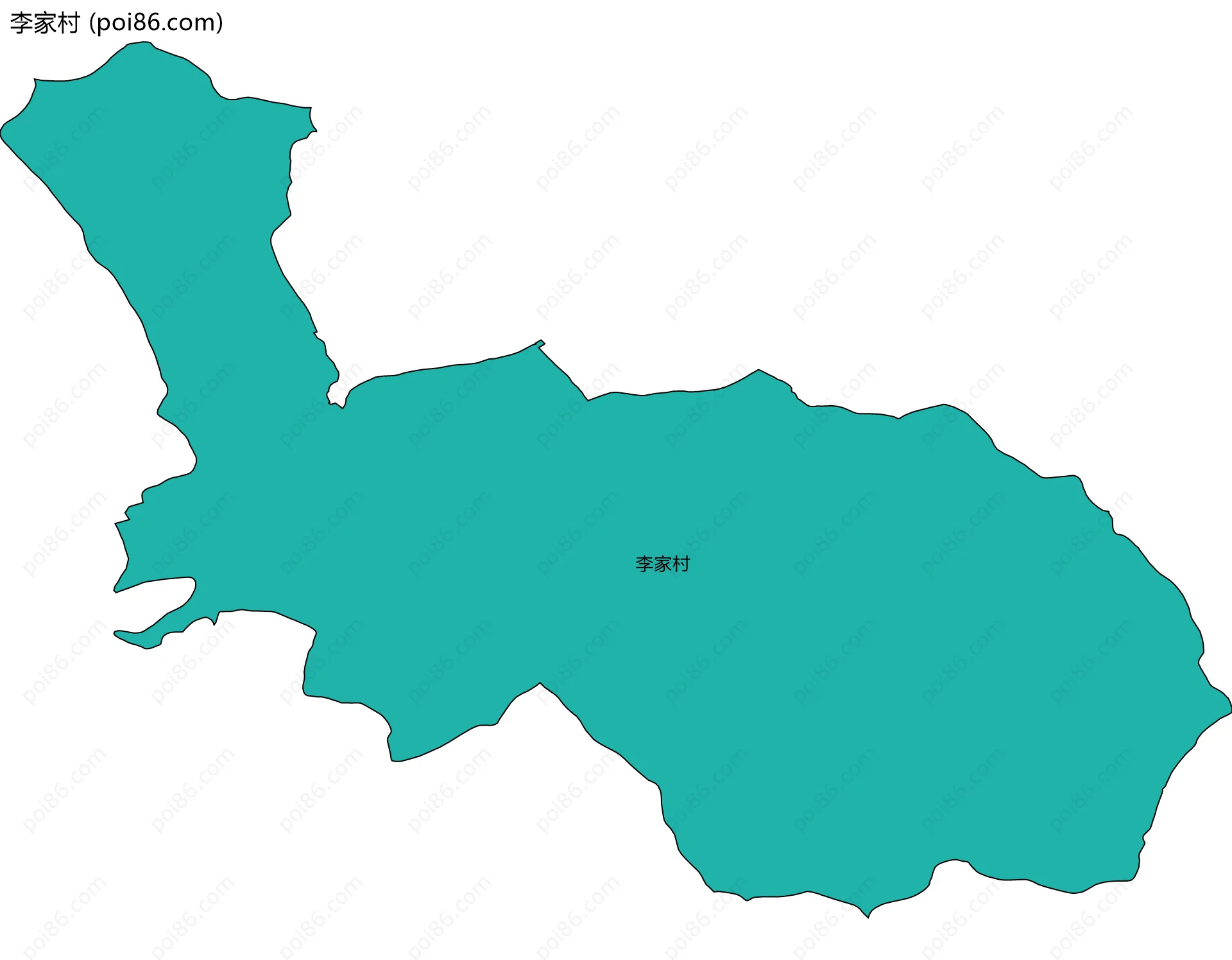 李家村边界地图