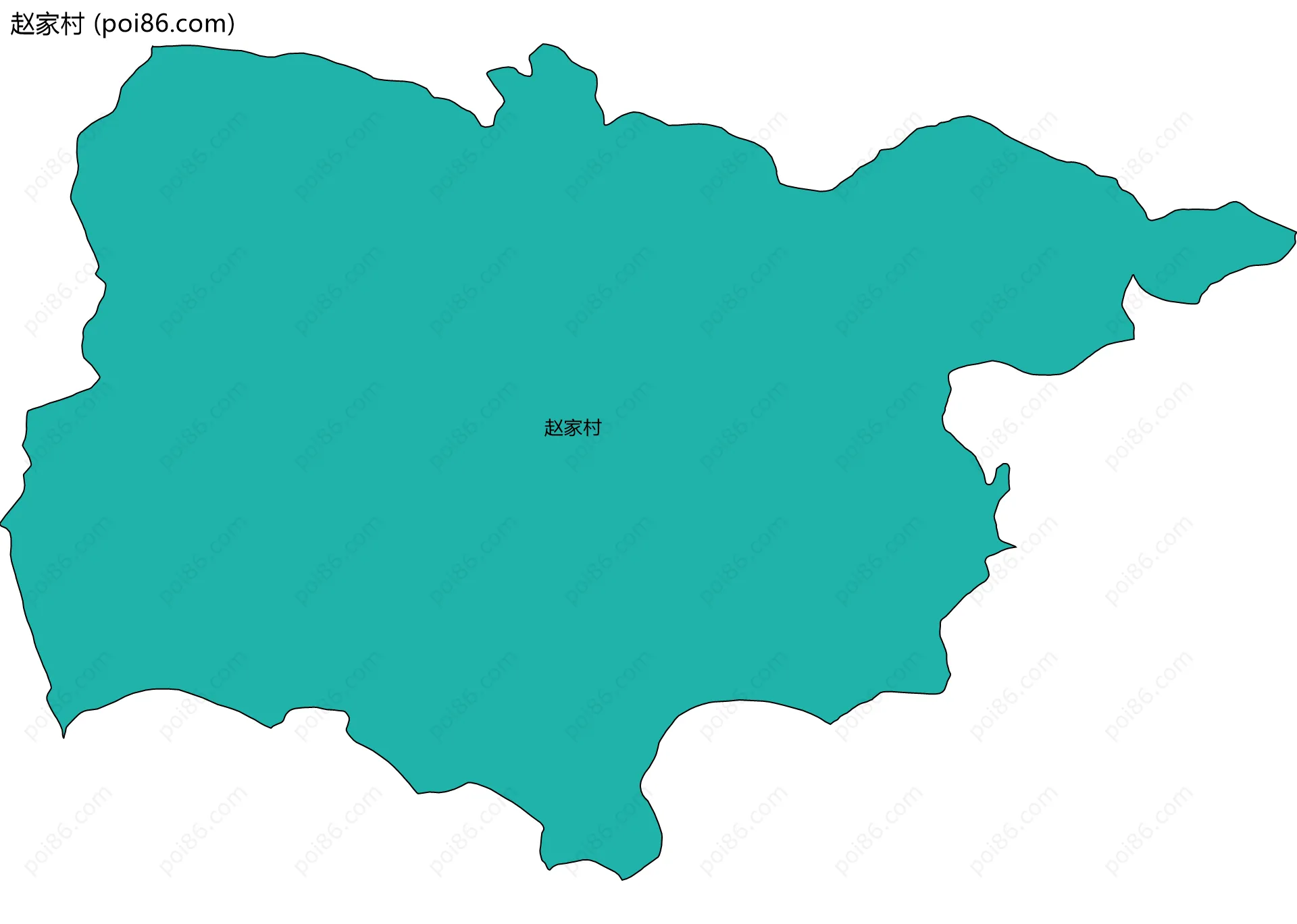 赵家村边界地图