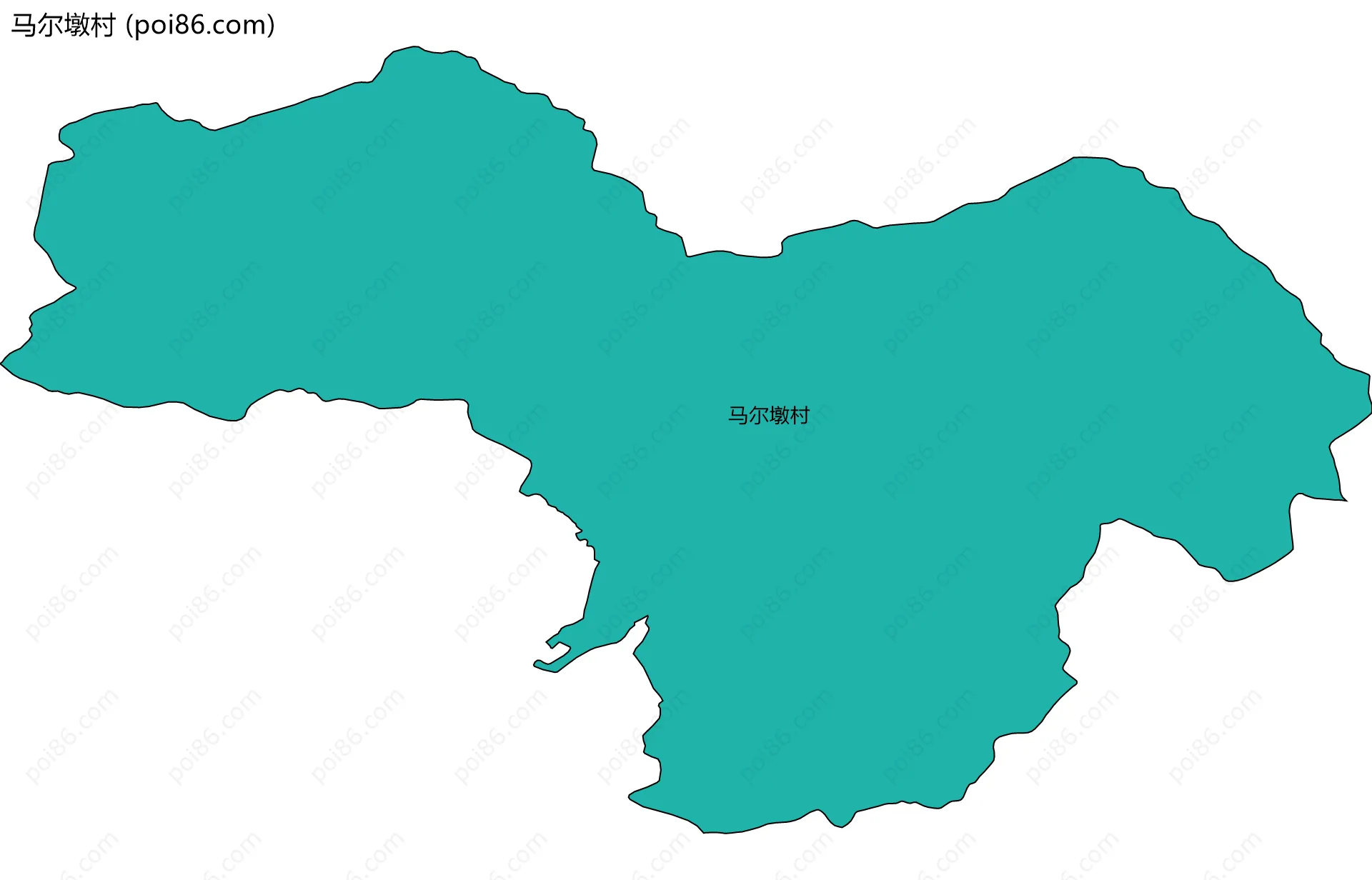 马尔墩村边界地图