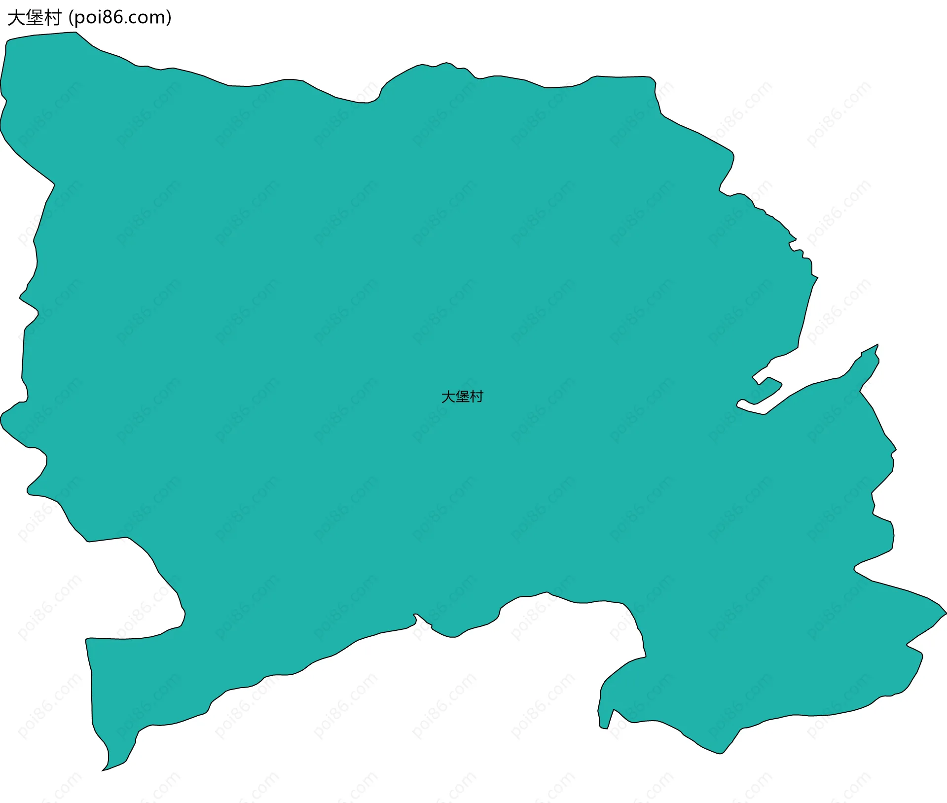 大堡村边界地图