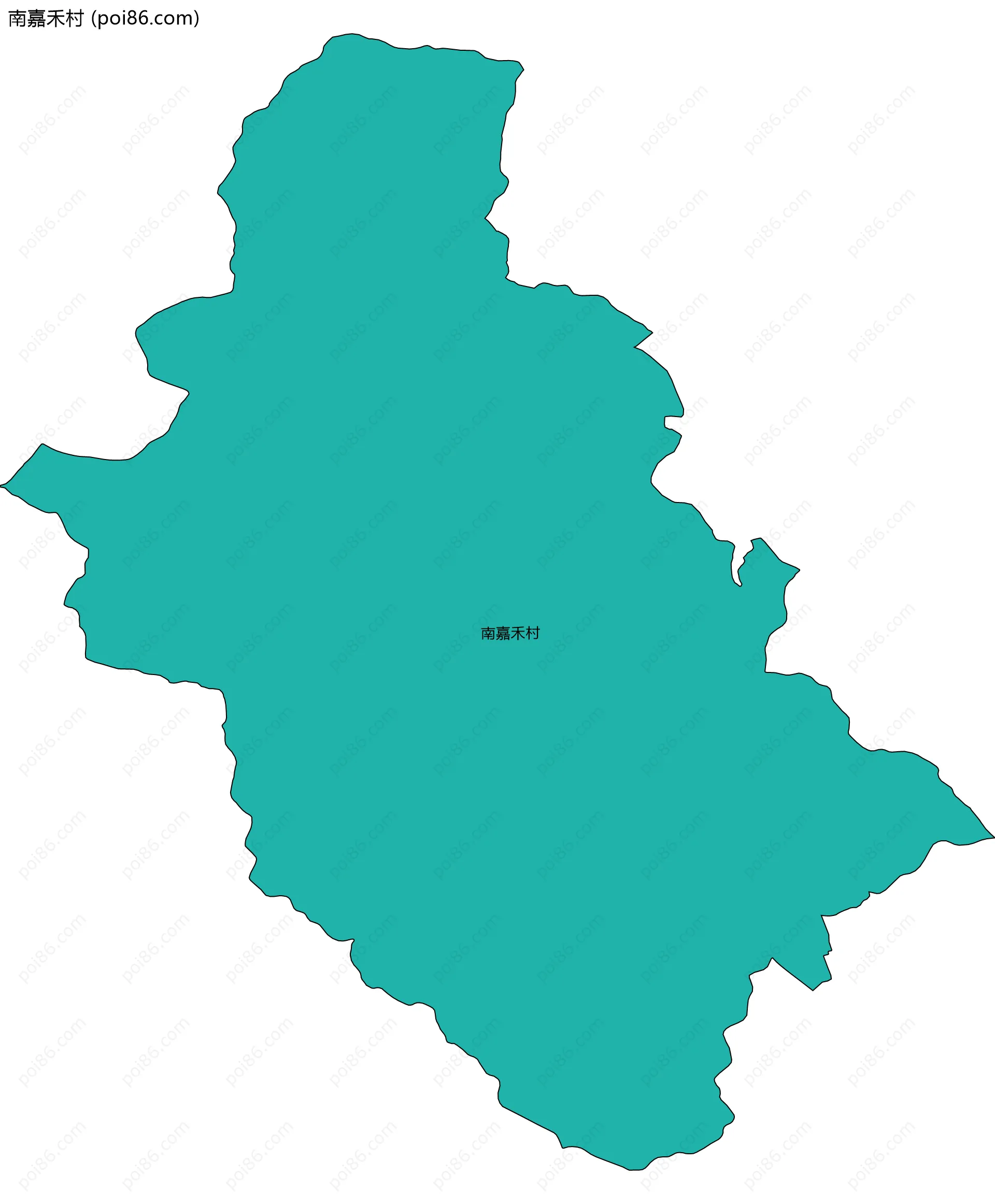 南嘉禾村边界地图