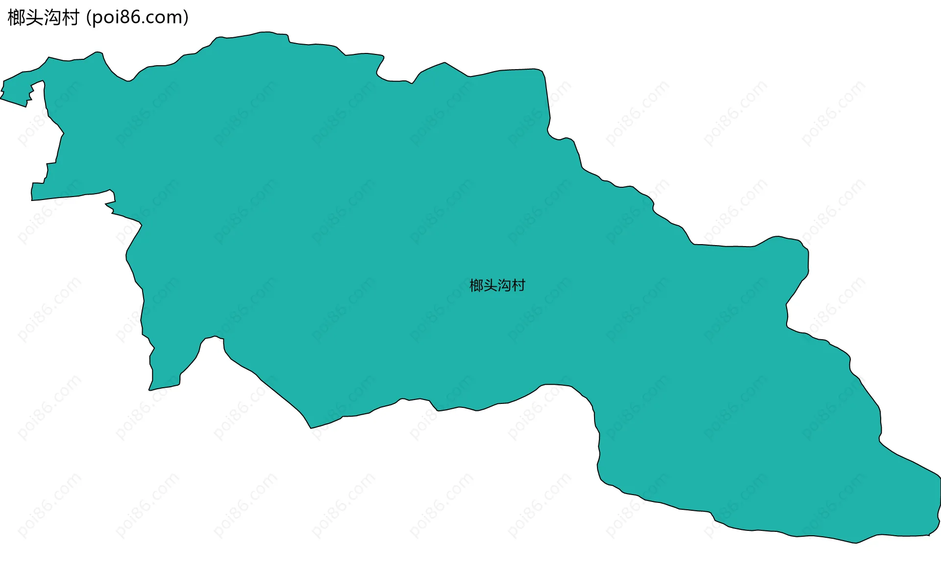 榔头沟村边界地图