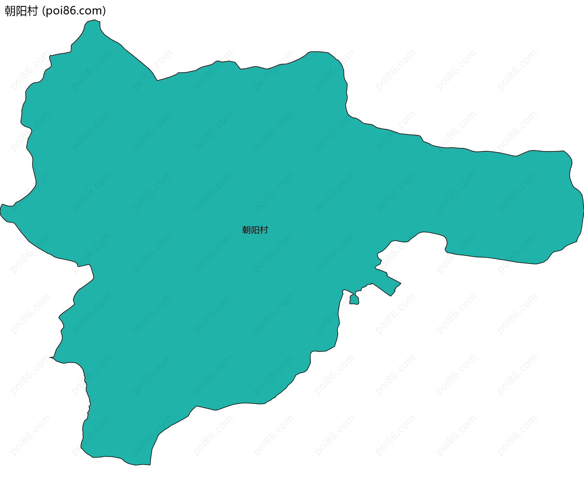 朝阳村边界地图