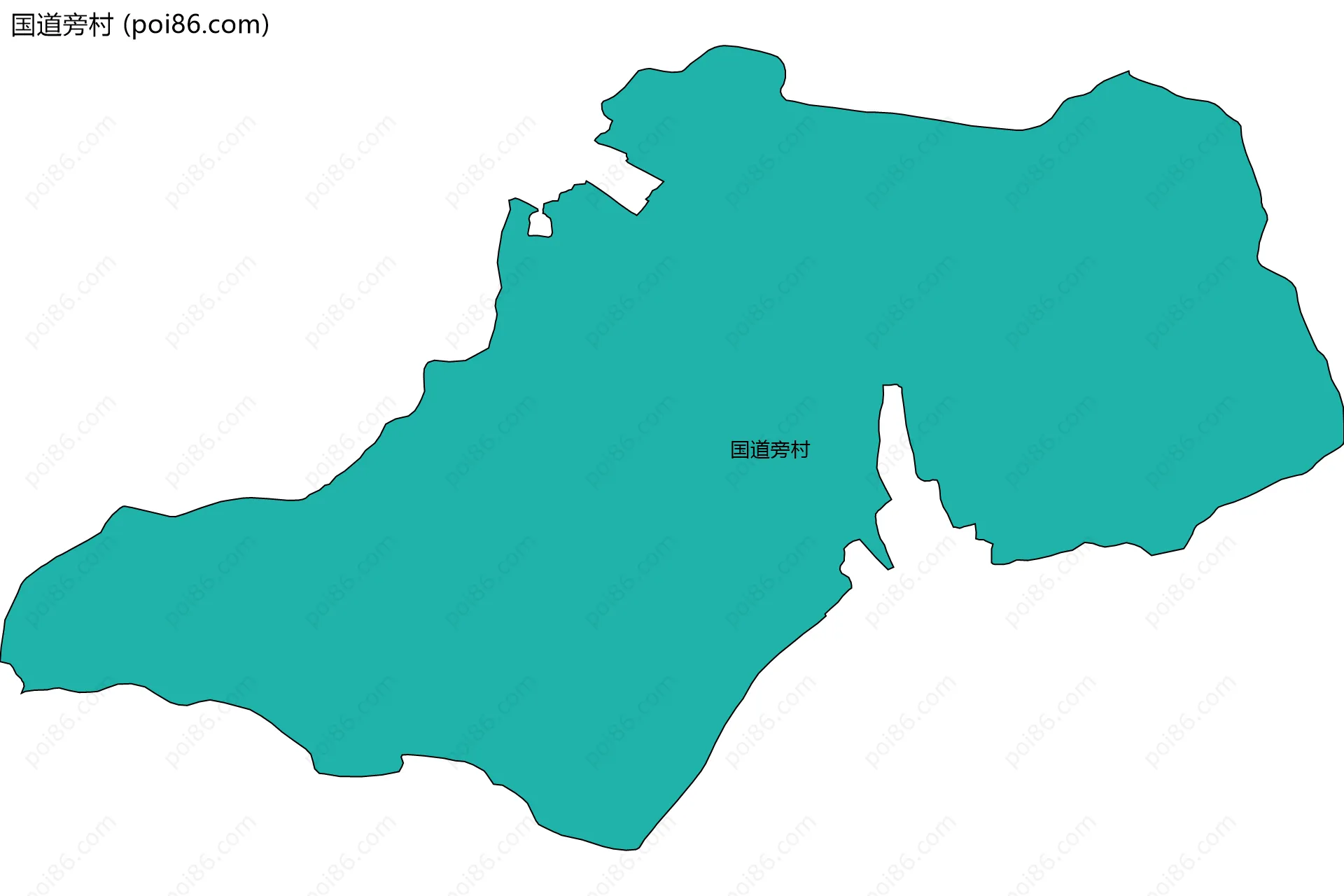 国道旁村边界地图