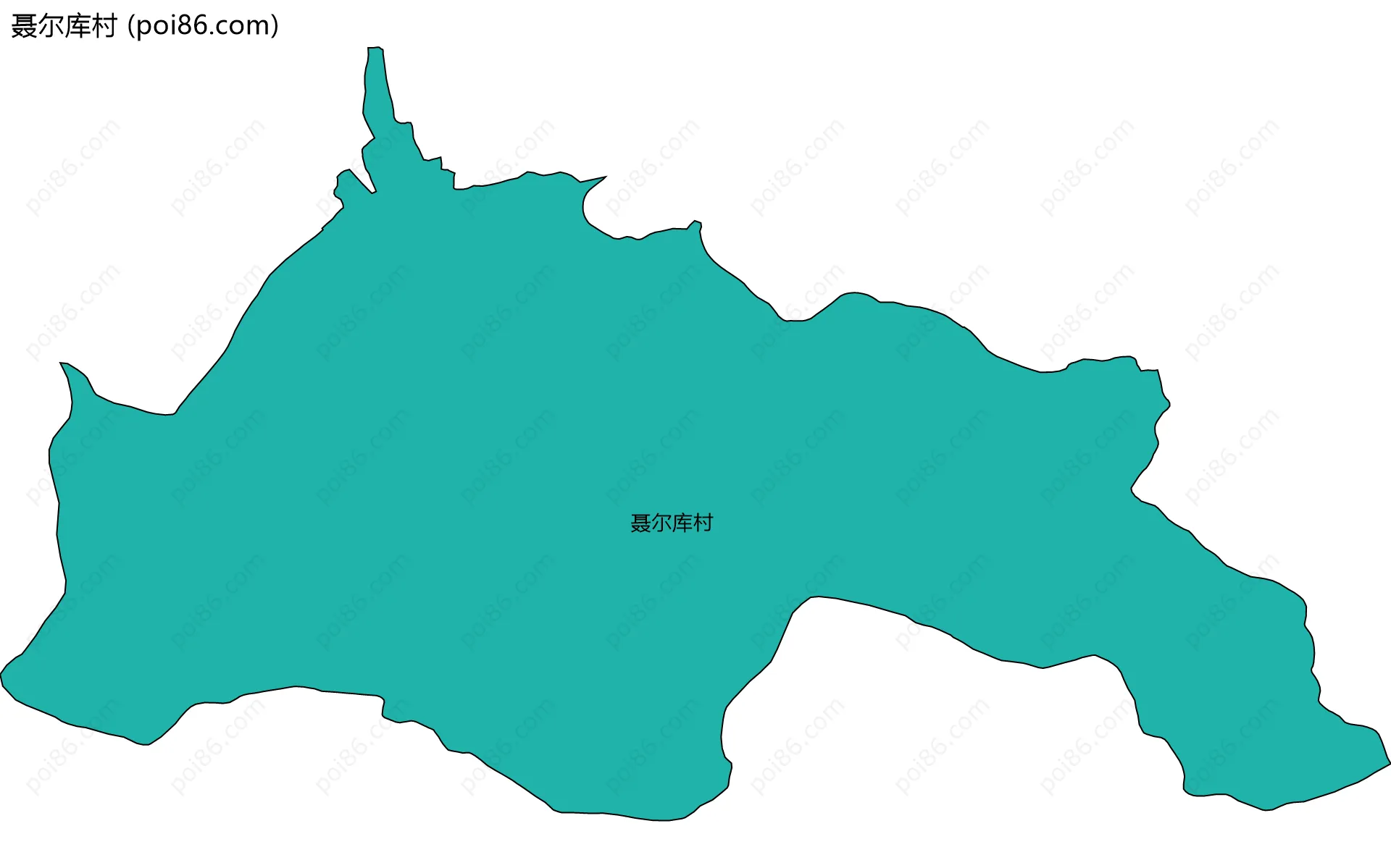 聂尔库村边界地图