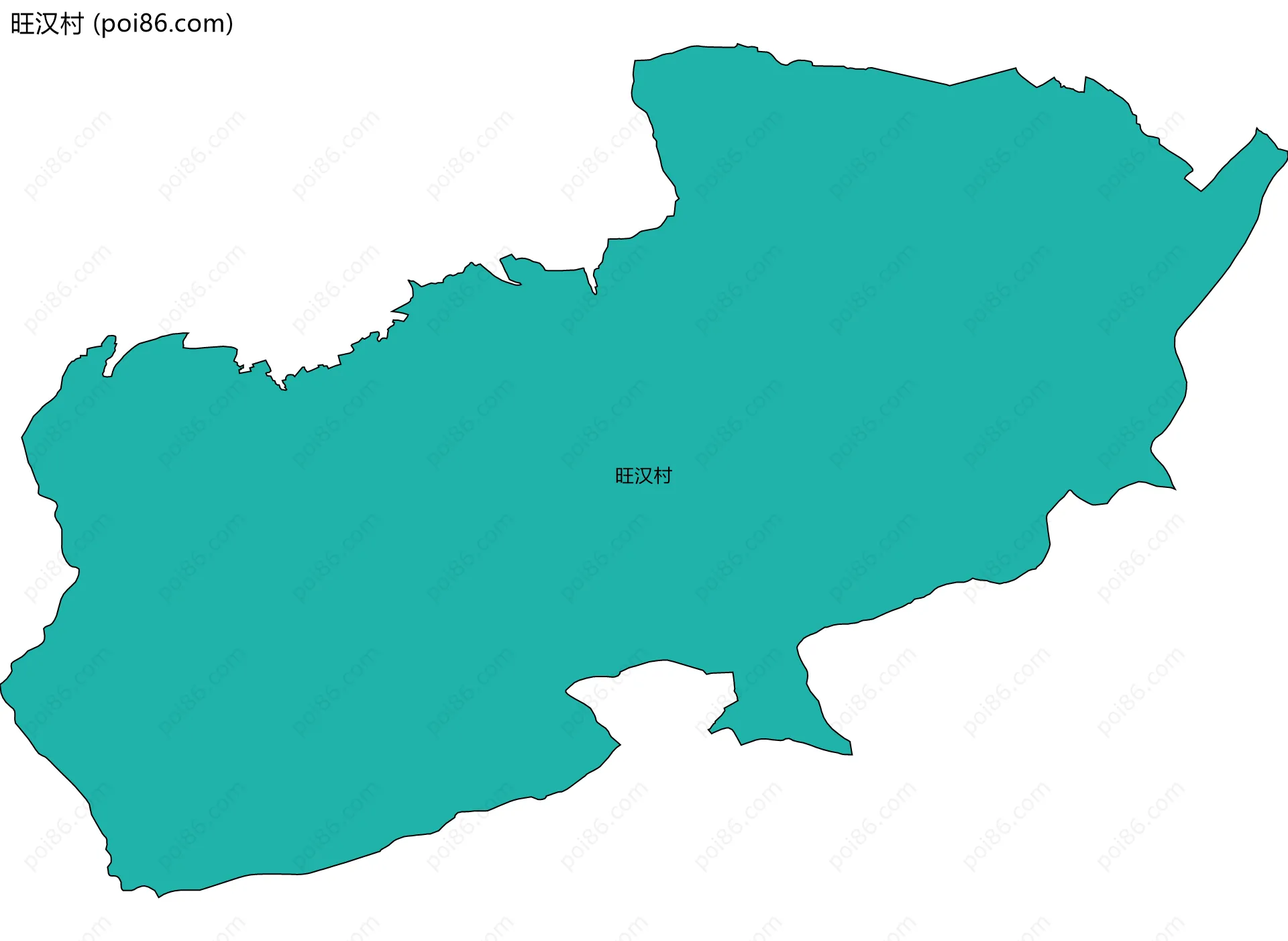 旺汉村边界地图