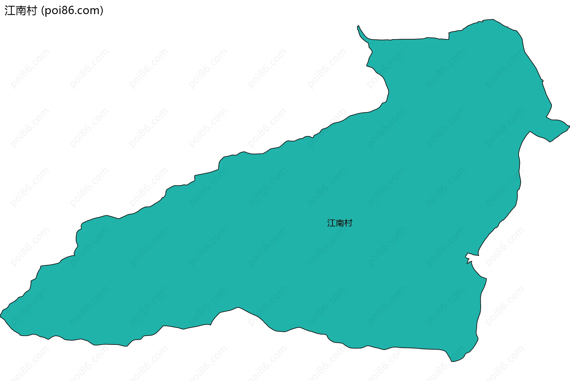 江南村边界地图
