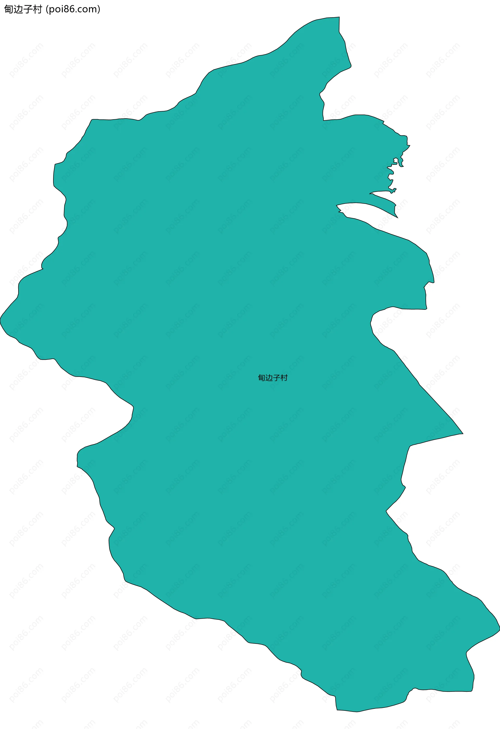 甸边子村边界地图