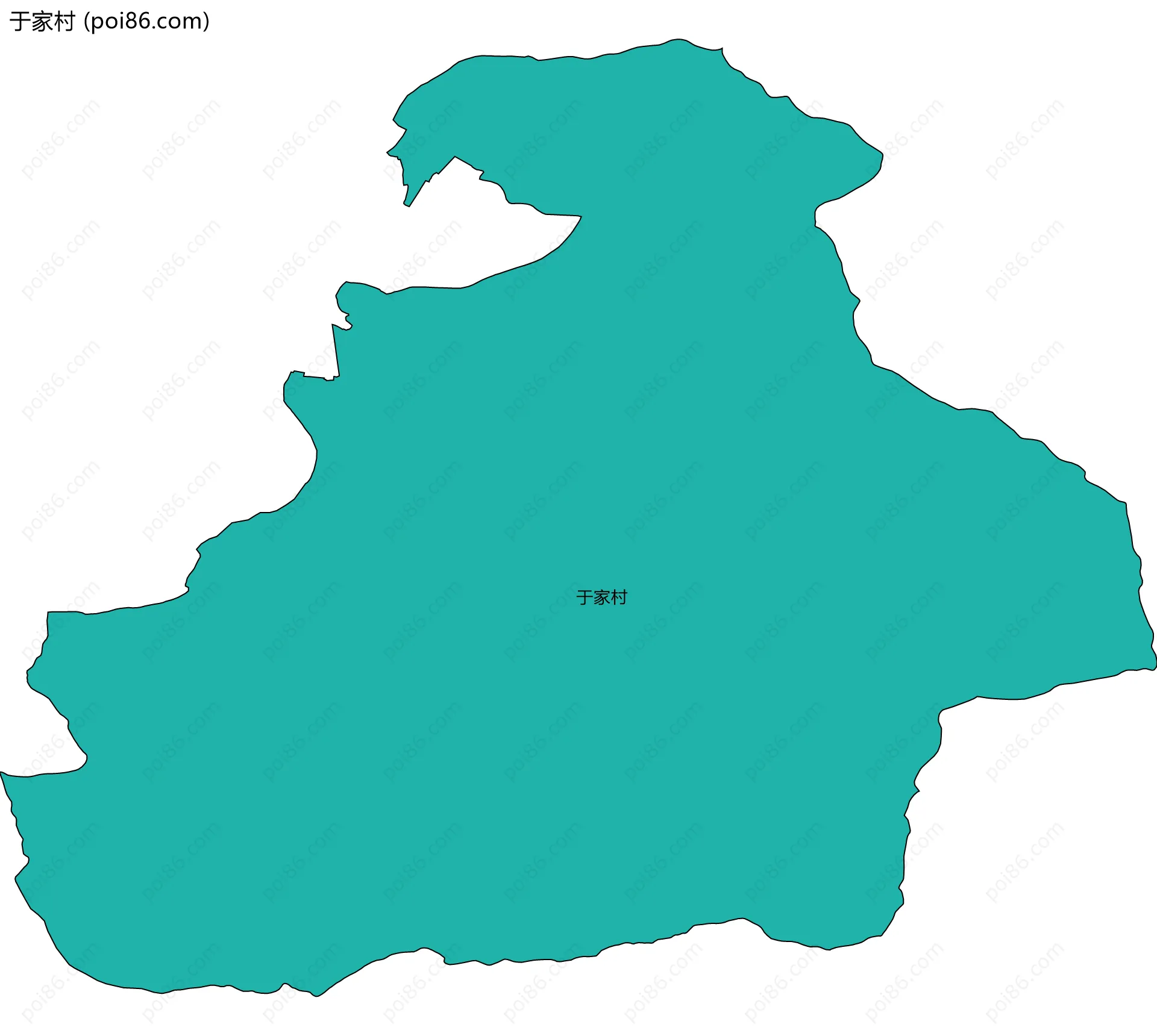 于家村边界地图