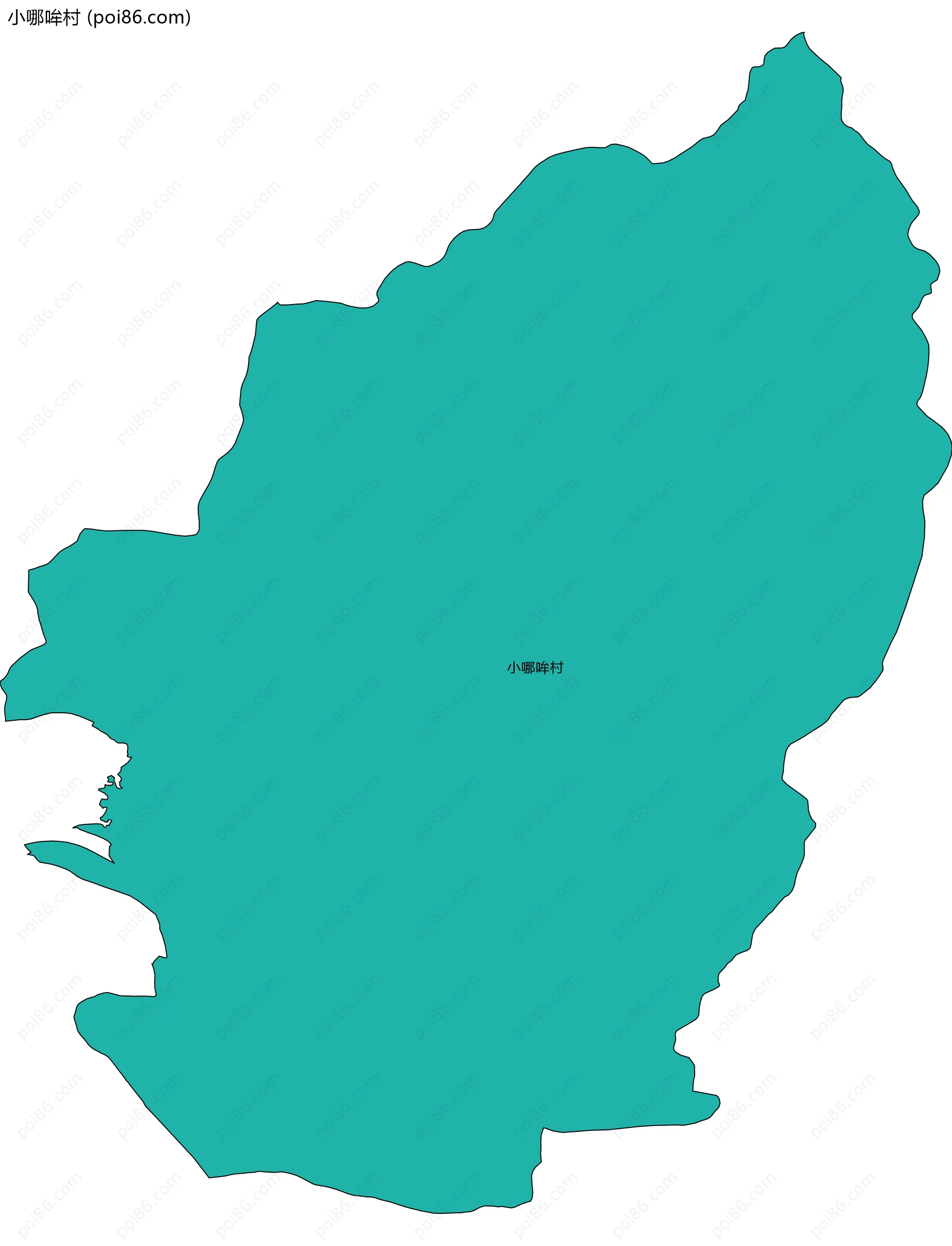 小哪哞村边界地图