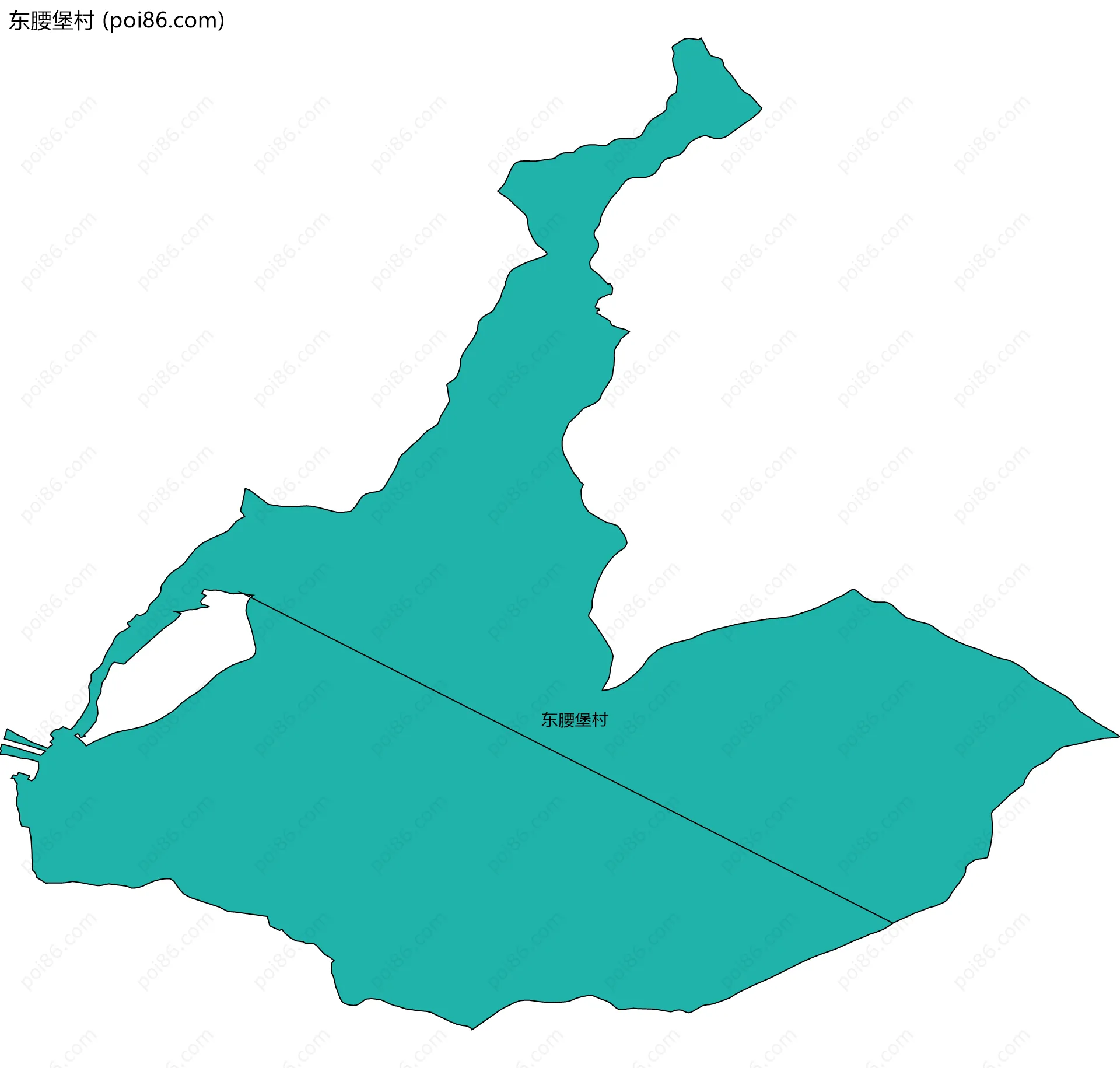 东腰堡村边界地图