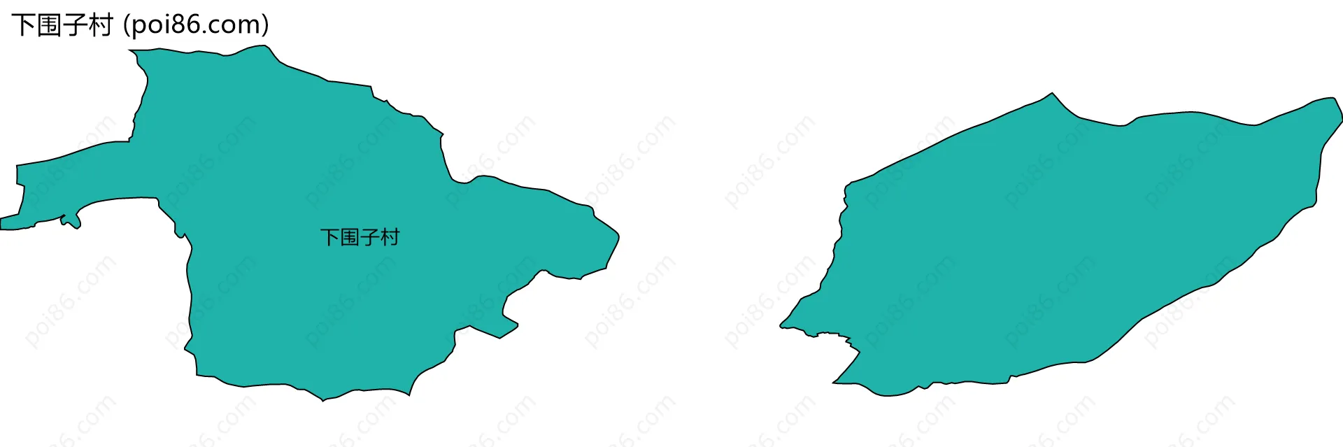 下围子村边界地图