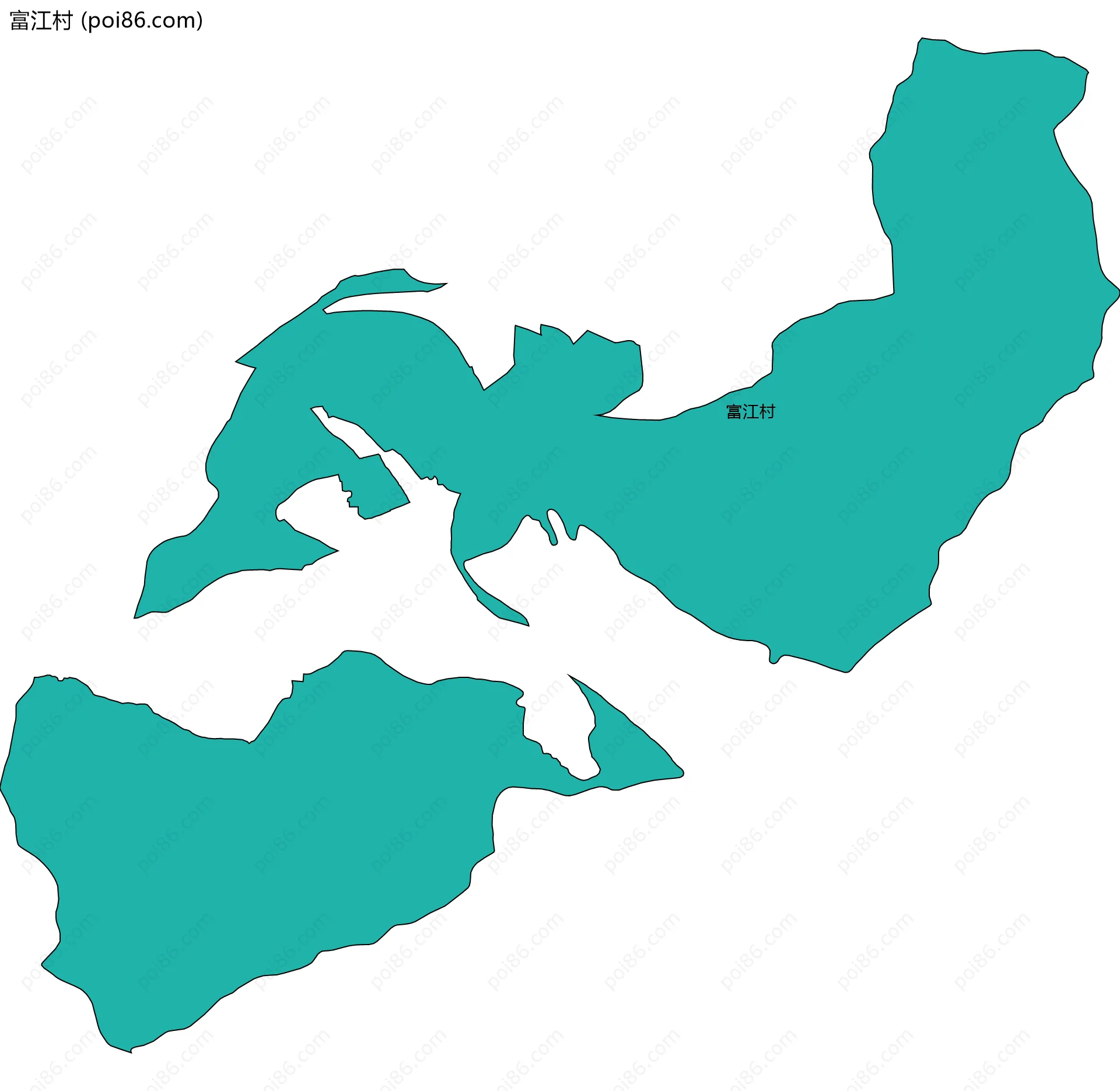 富江村边界地图