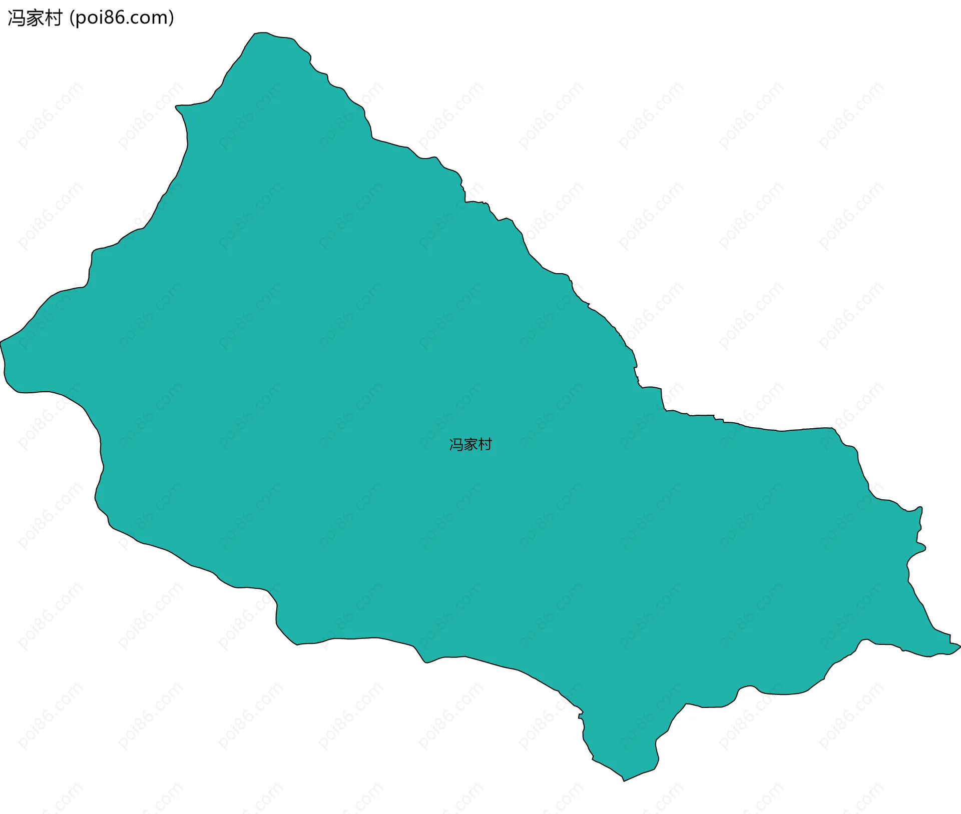 冯家村边界地图