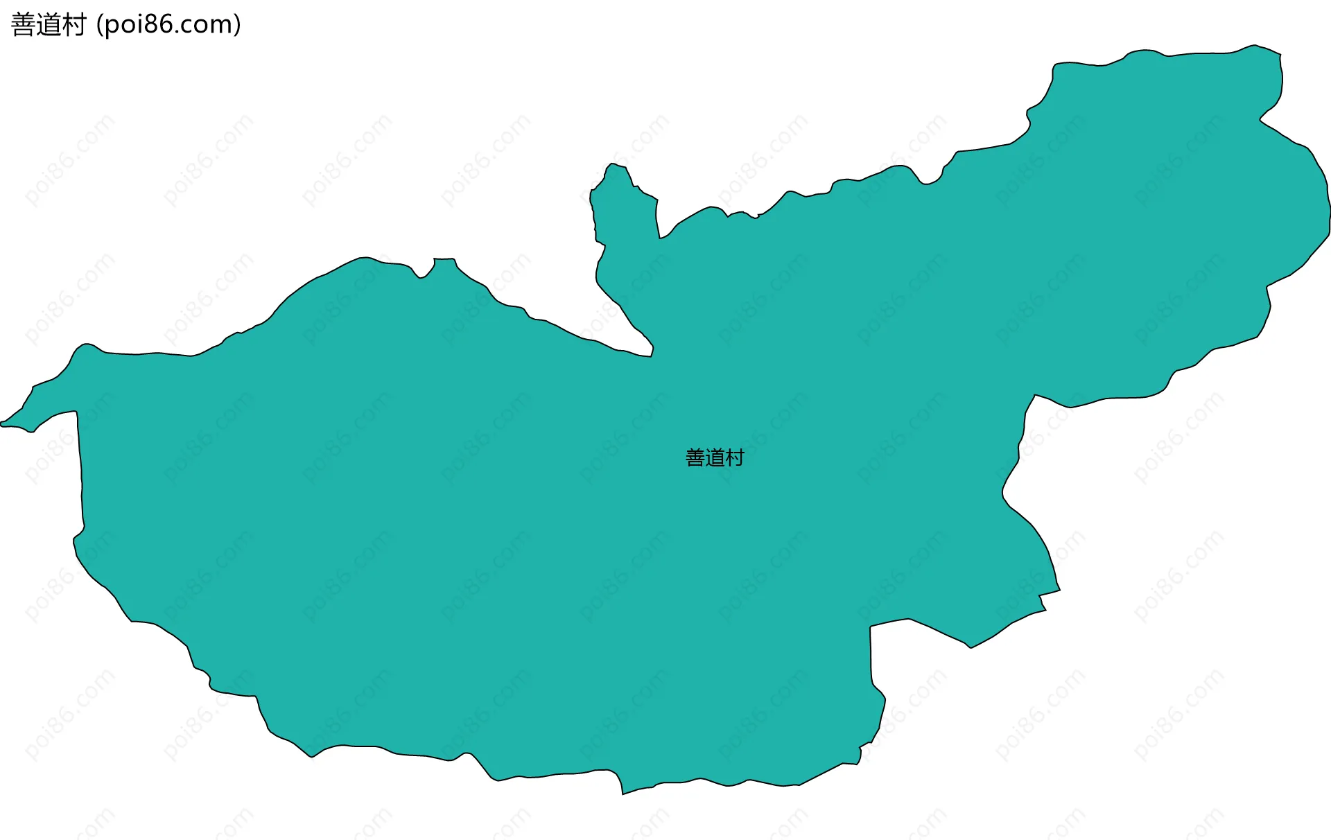 善道村边界地图