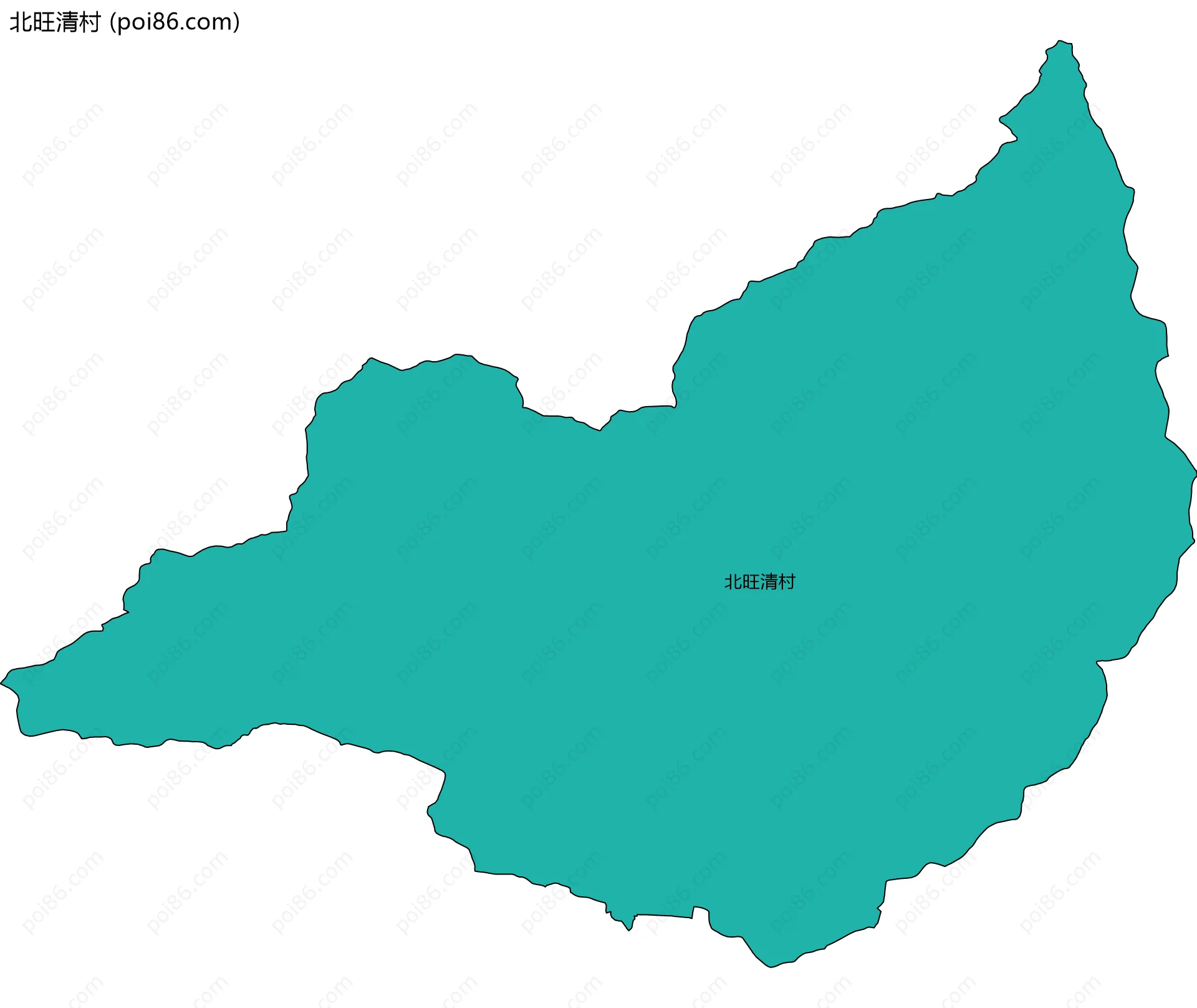 北旺清村边界地图