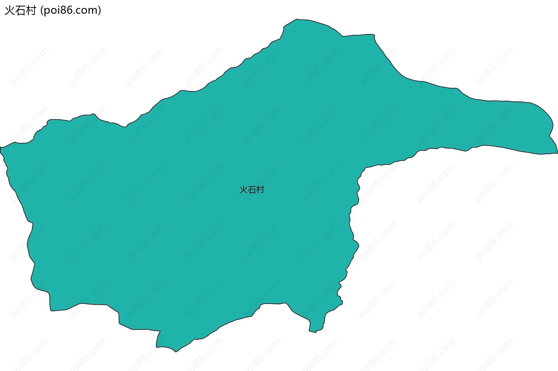 火石村边界地图