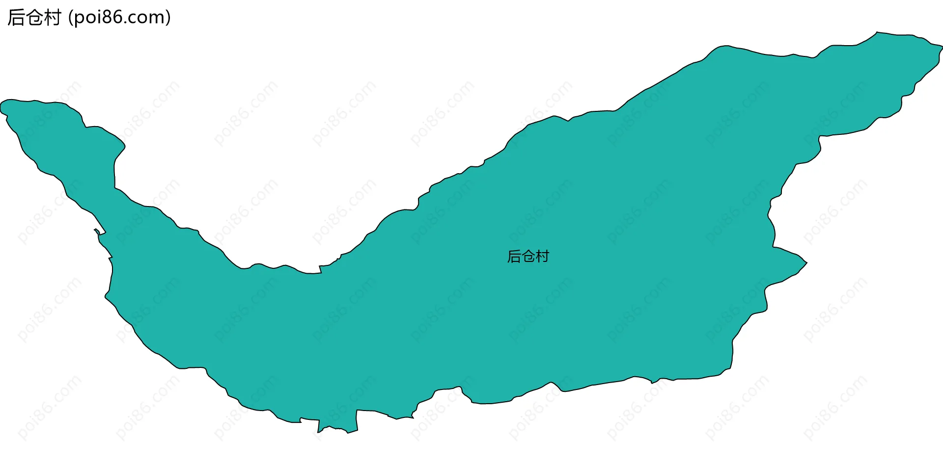 后仓村边界地图