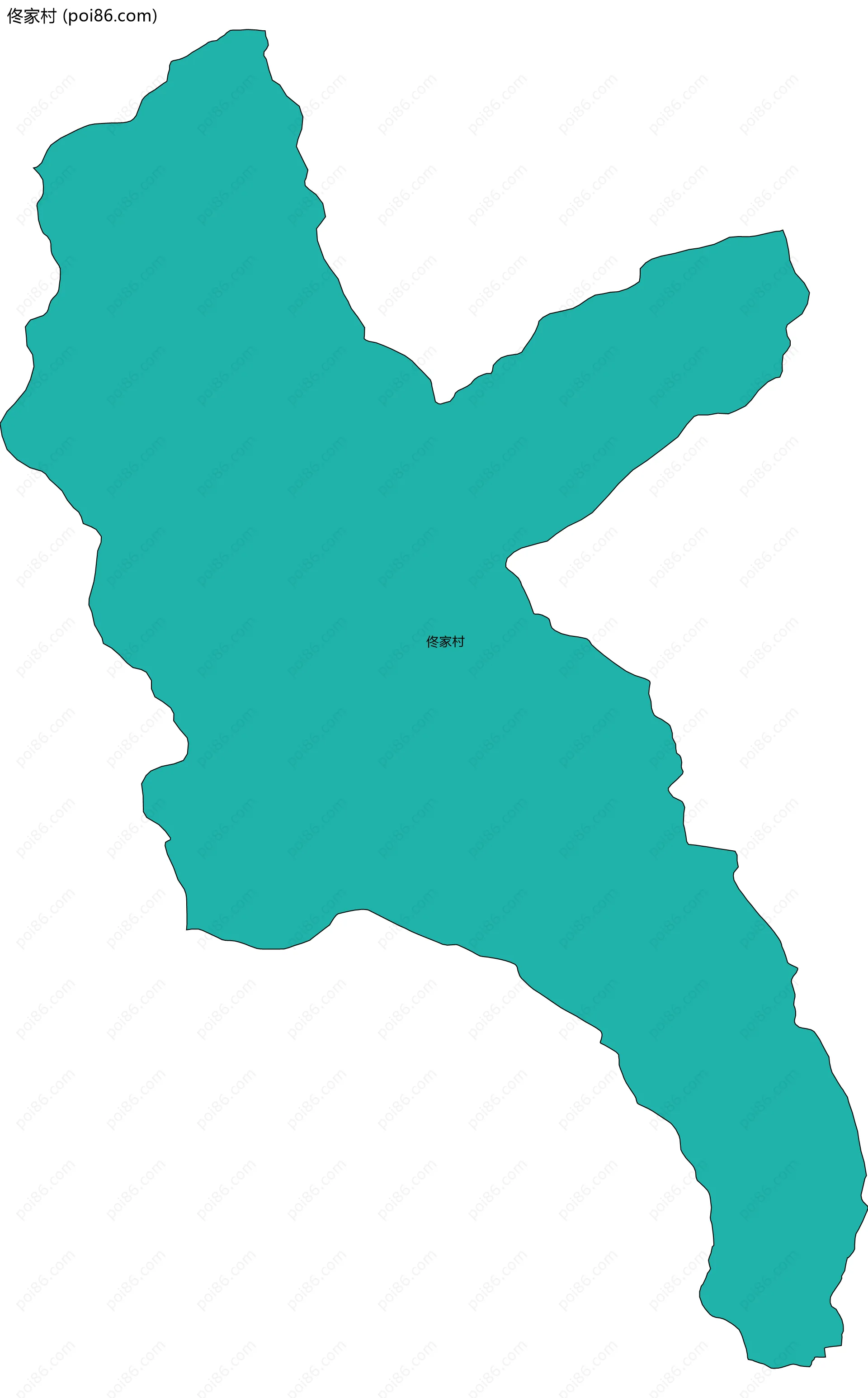 佟家村边界地图