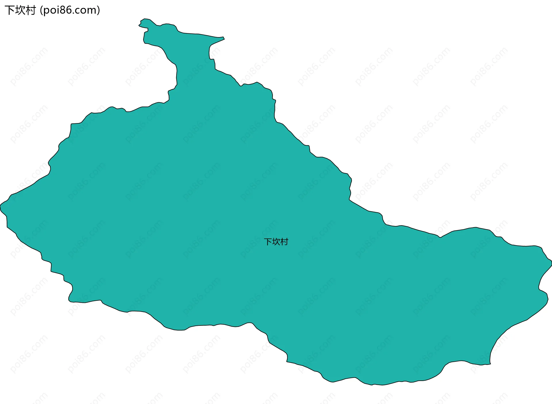 下坎村边界地图