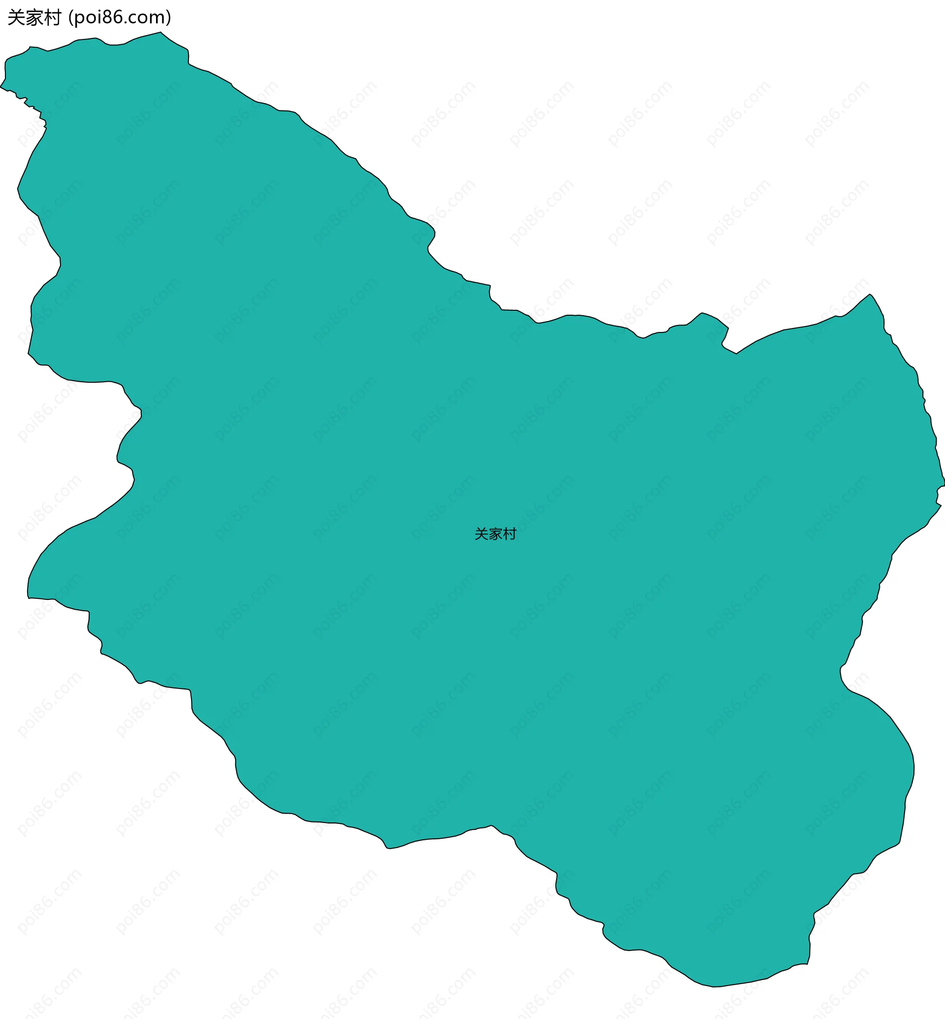 关家村边界地图