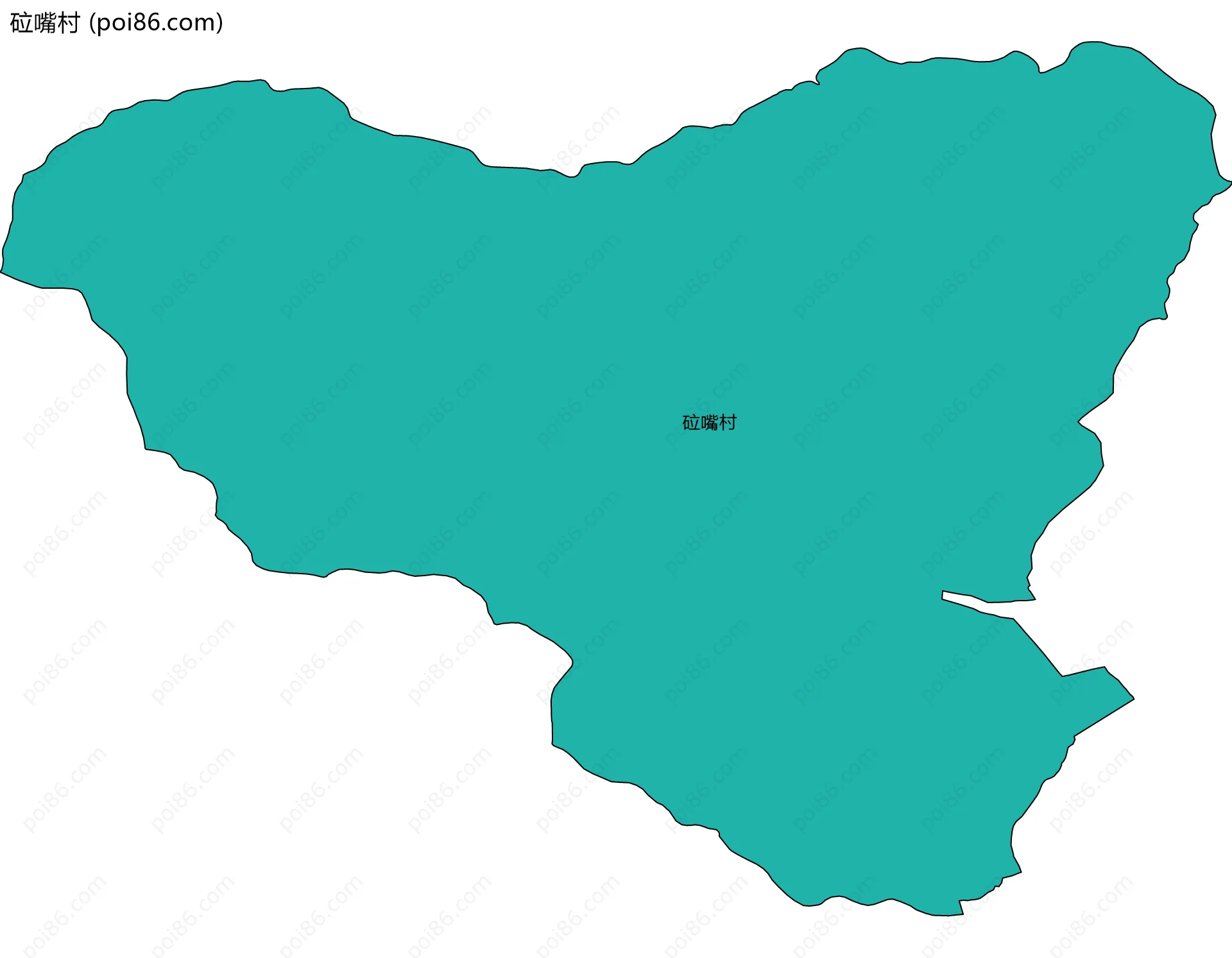 砬嘴村边界地图