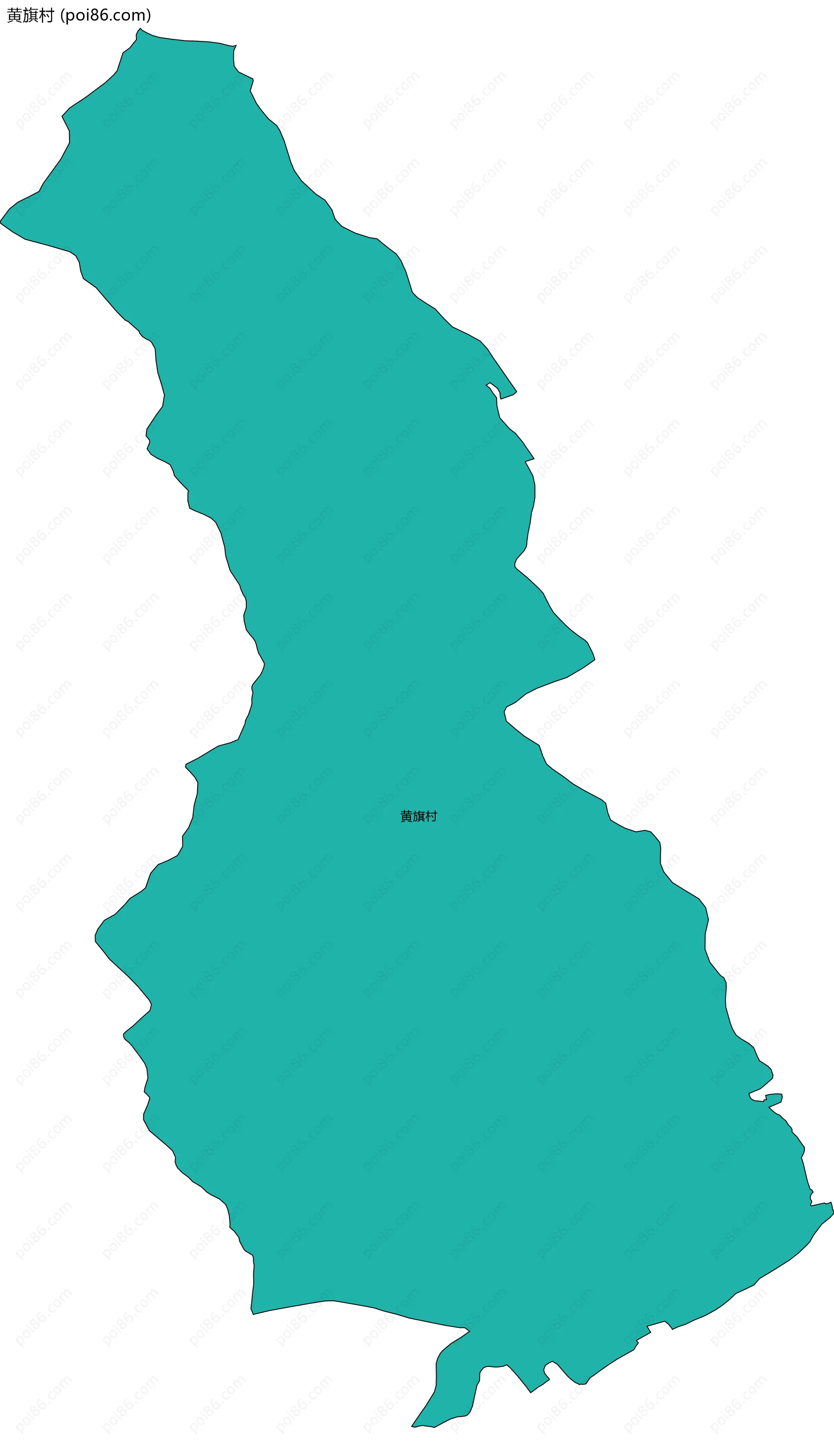 黄旗村边界地图