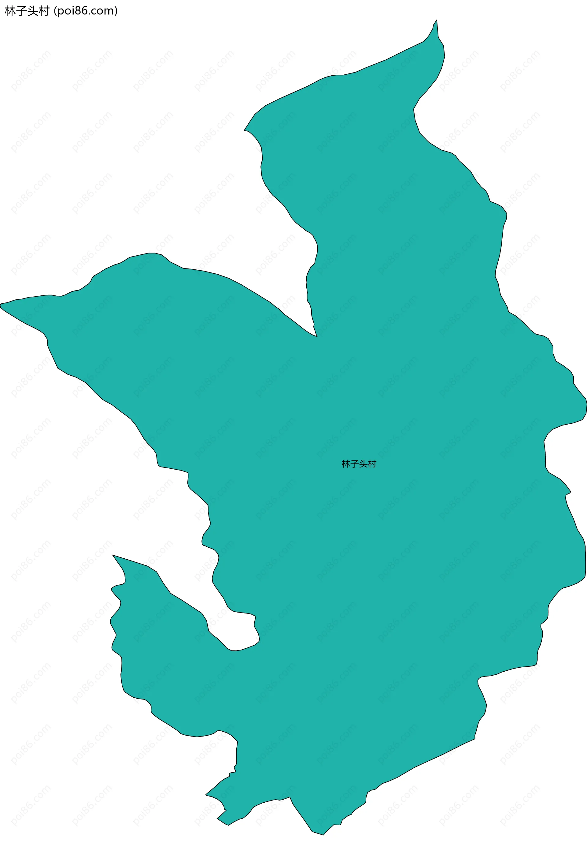 林子头村边界地图