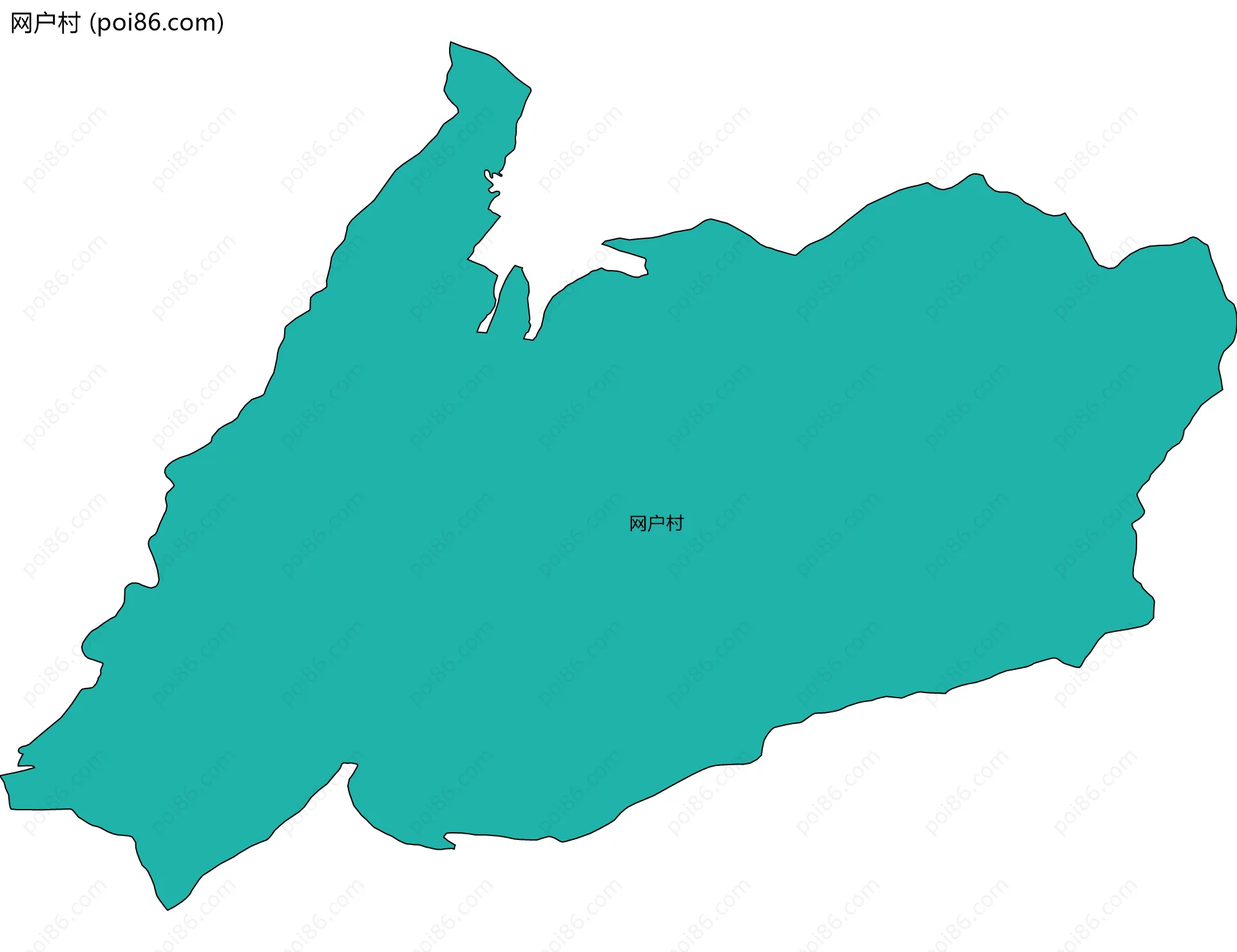 网户村边界地图