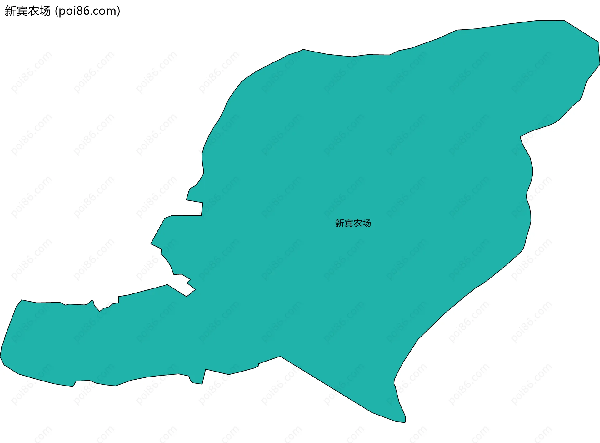 新宾农场边界地图