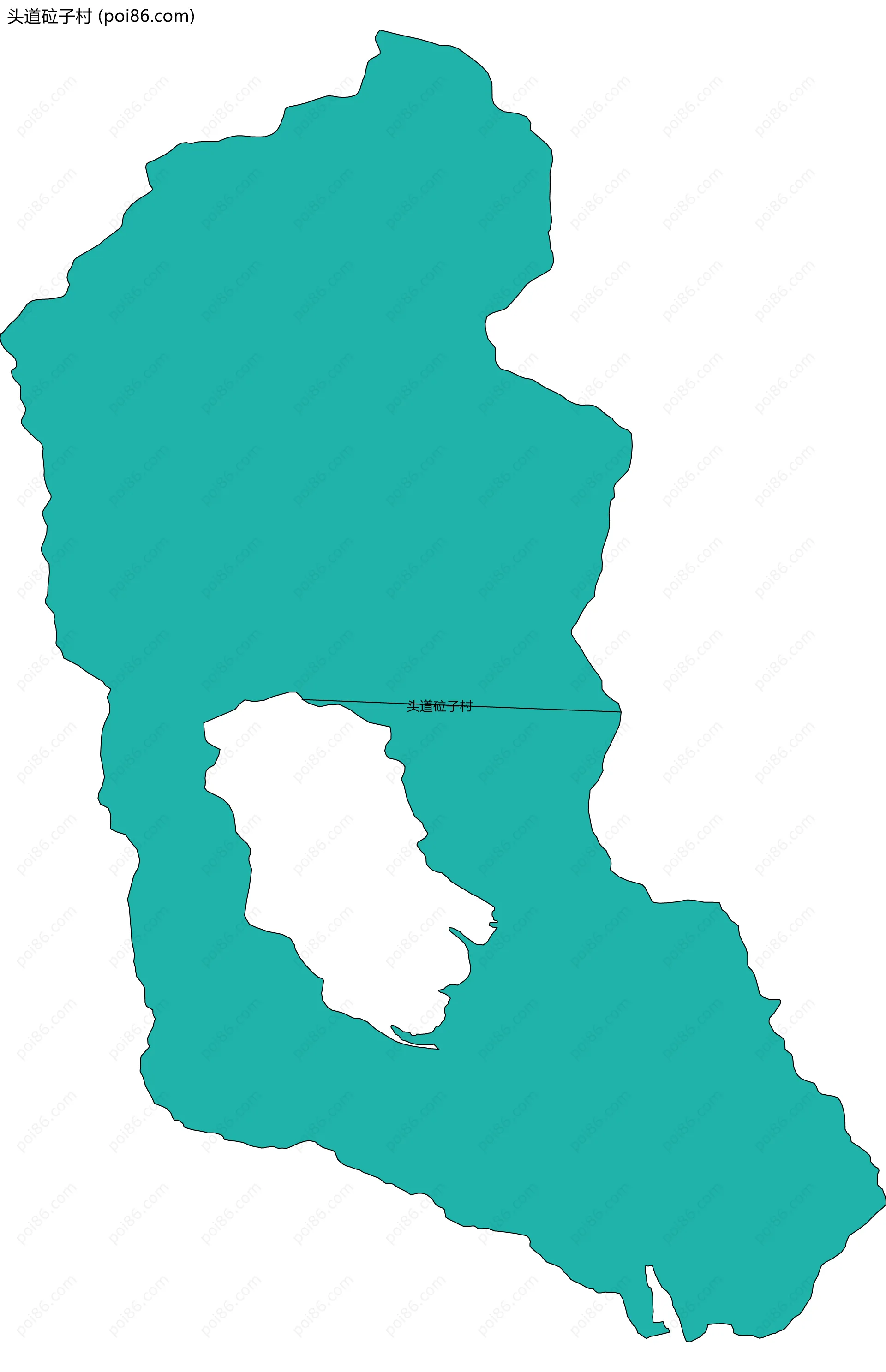 头道砬子村边界地图