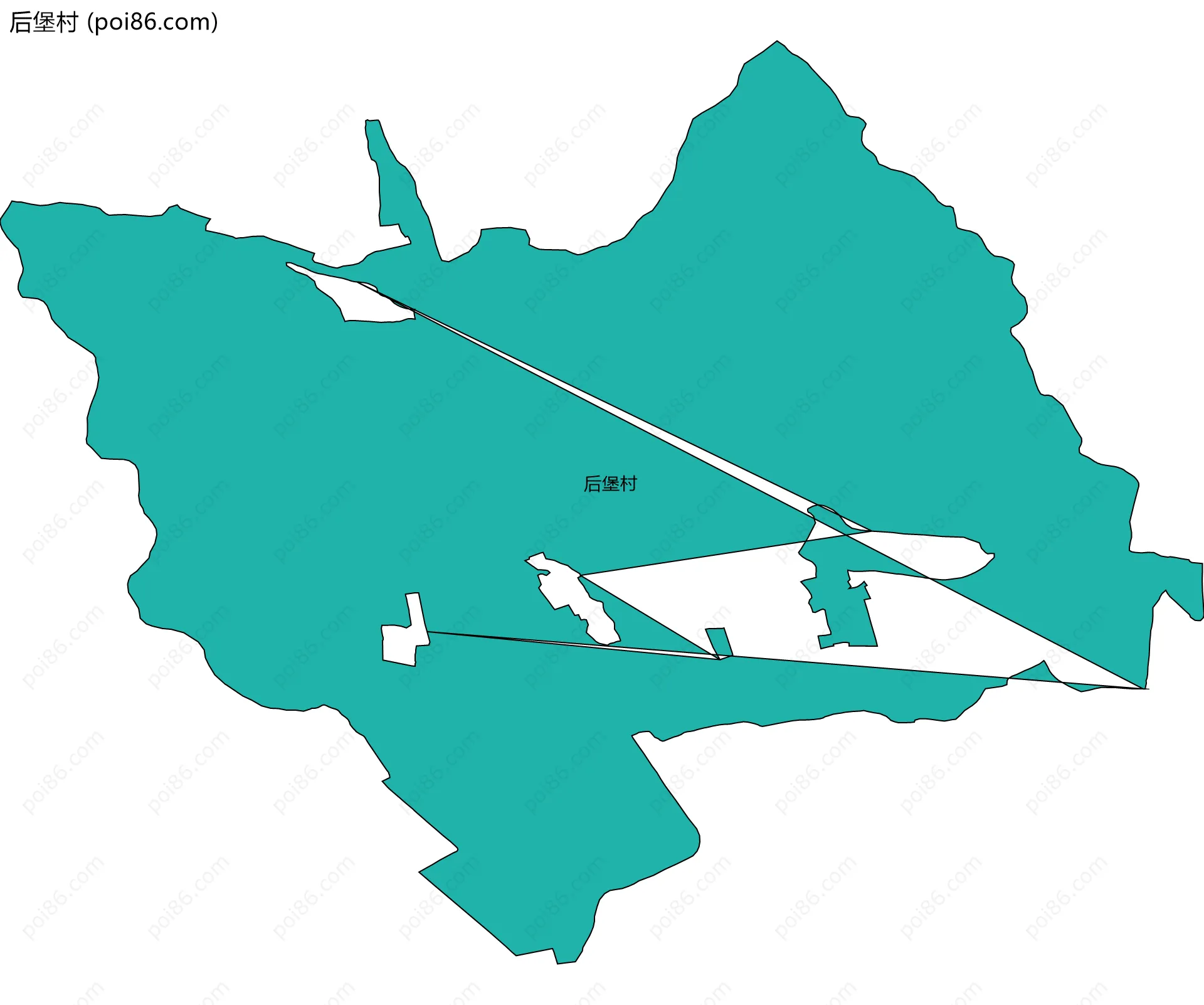 后堡村边界地图