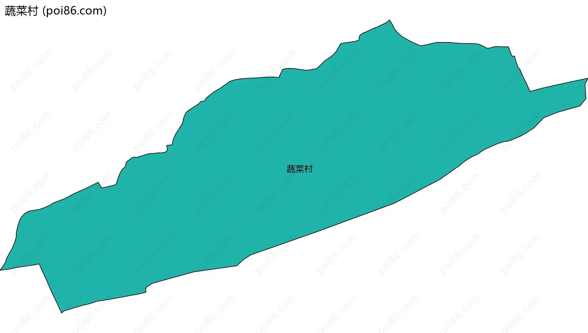 蔬菜村边界地图